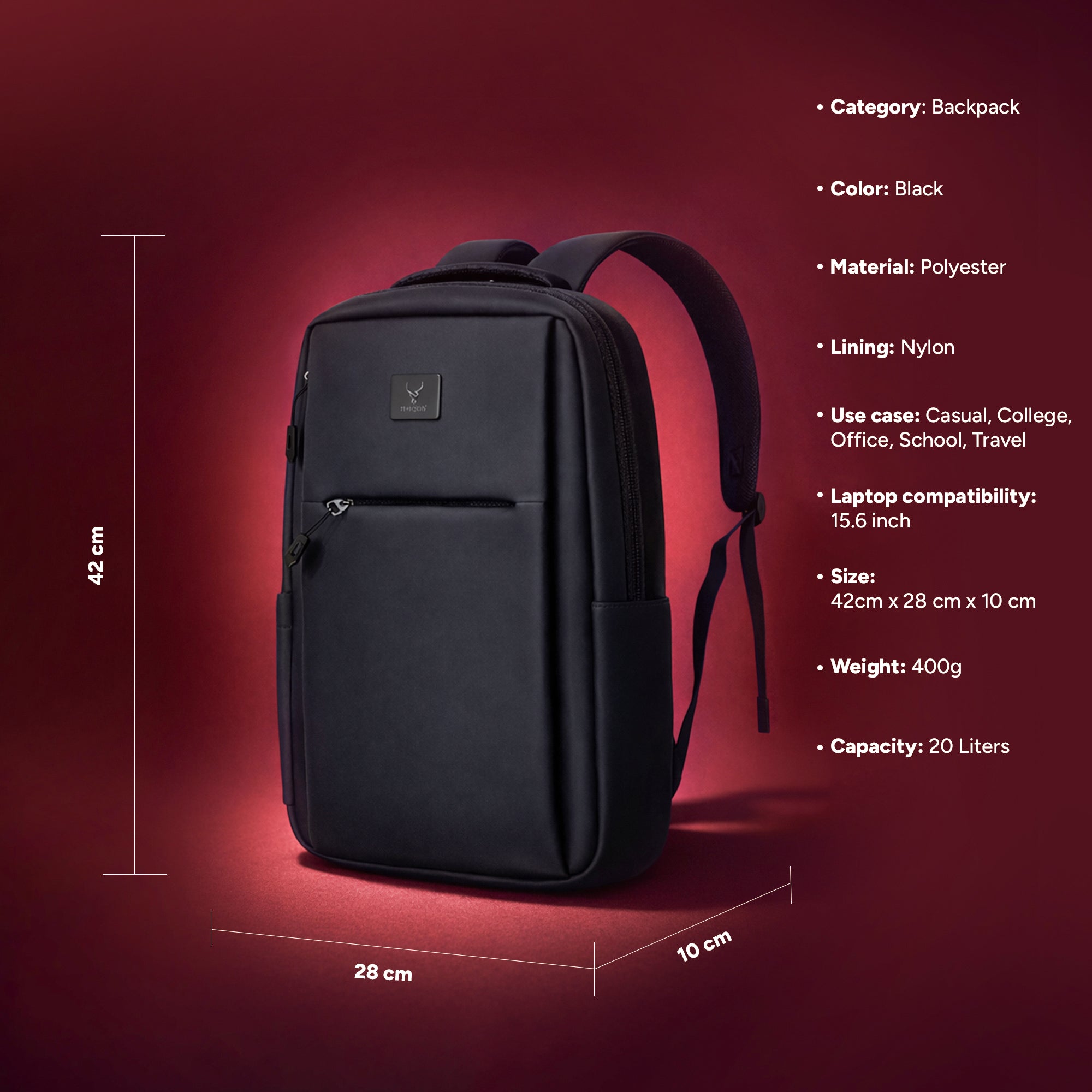 UrbaNoir Backpack 20L NEW (Copy)