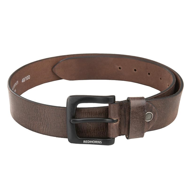 Men leather casual waist Belt#color_brown