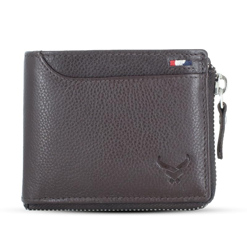 Men's Genuine Leather Bi-Fold Wallet Tan#color_brown-new