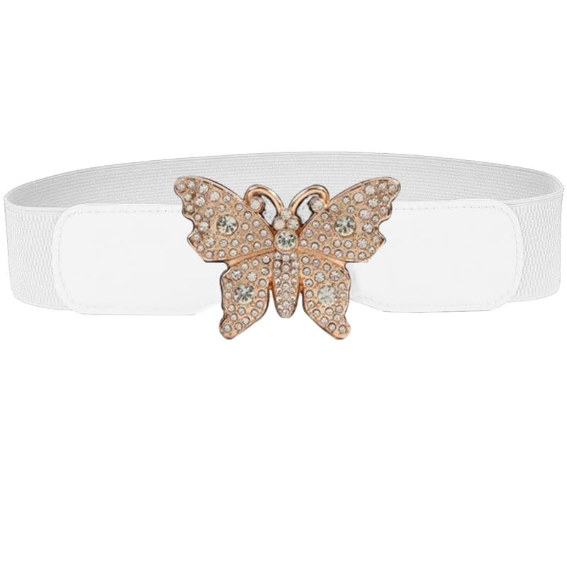 Redhorns Elastic Ladies Wide Belt#color_white