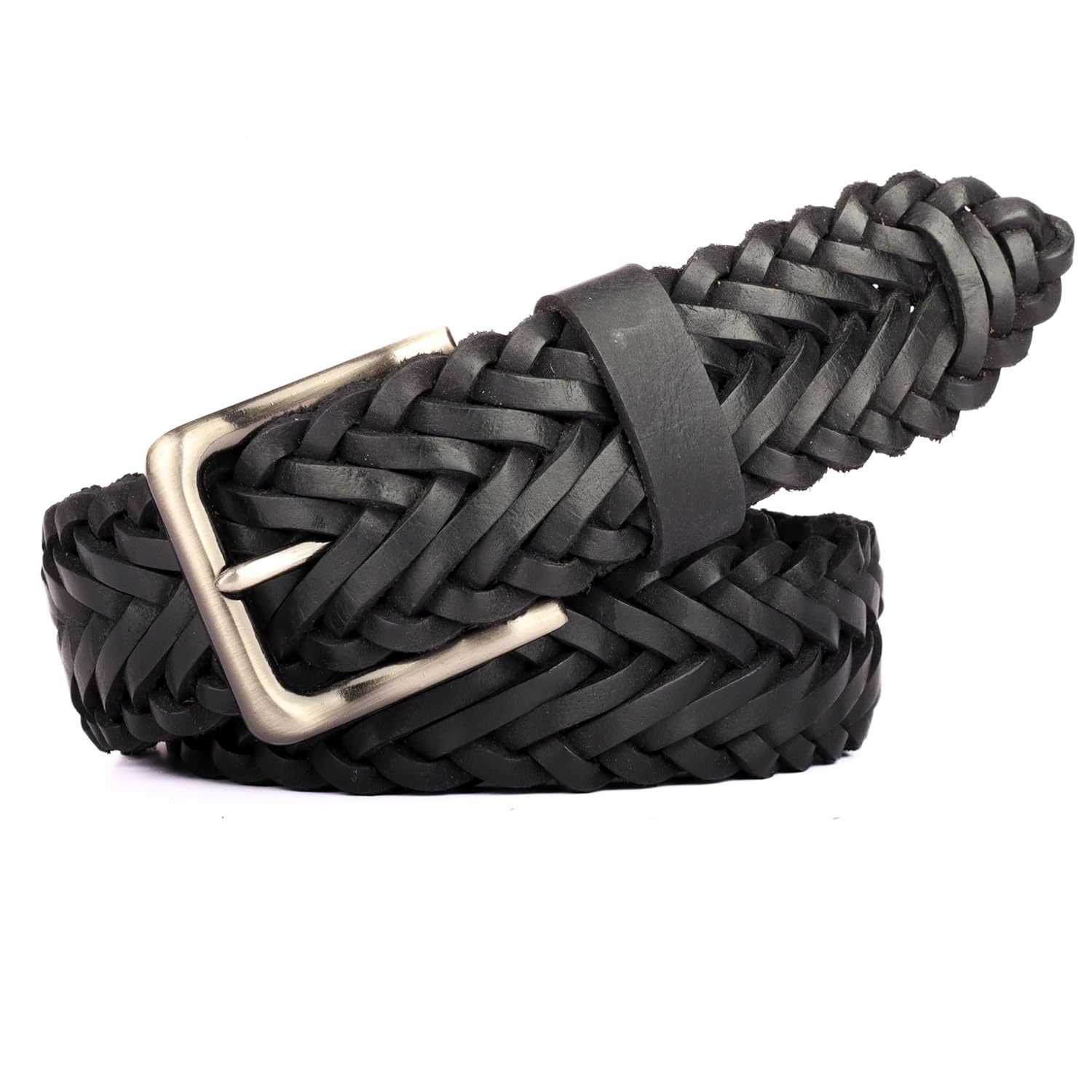 Redhorns Mens Genuine Leather Belt#color_black