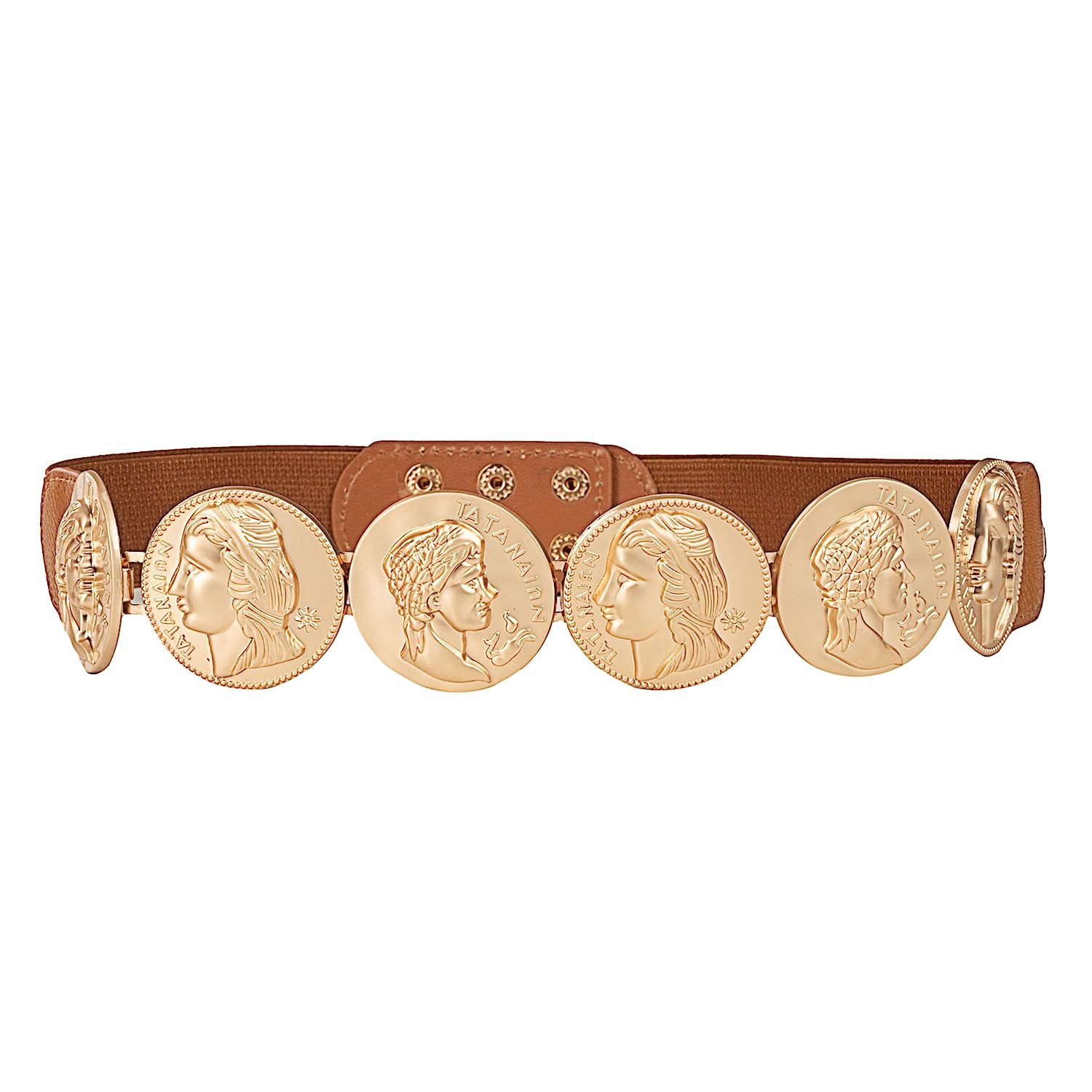 Redhorns Elastic Ladies Wide Belt#color_tan