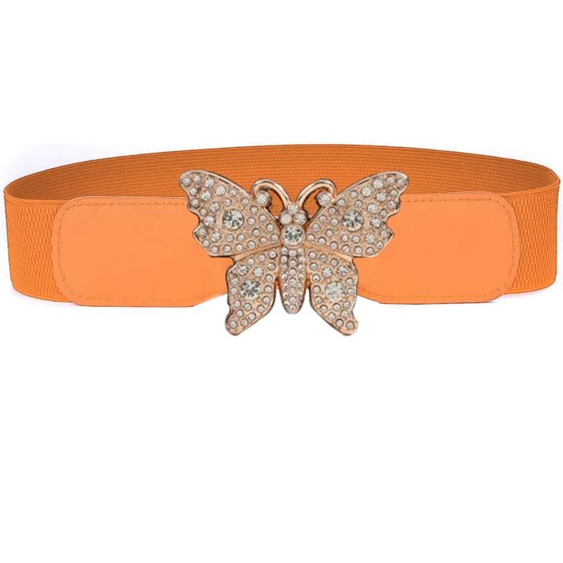 Redhorns Elastic Ladies Wide Belt#color_tan
