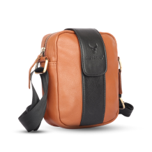 REDHORNS Genuine Leather Crossbody Sling Bag For Men & Women