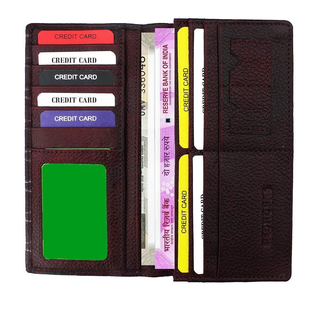 Womens Long Wallet#color_cherry