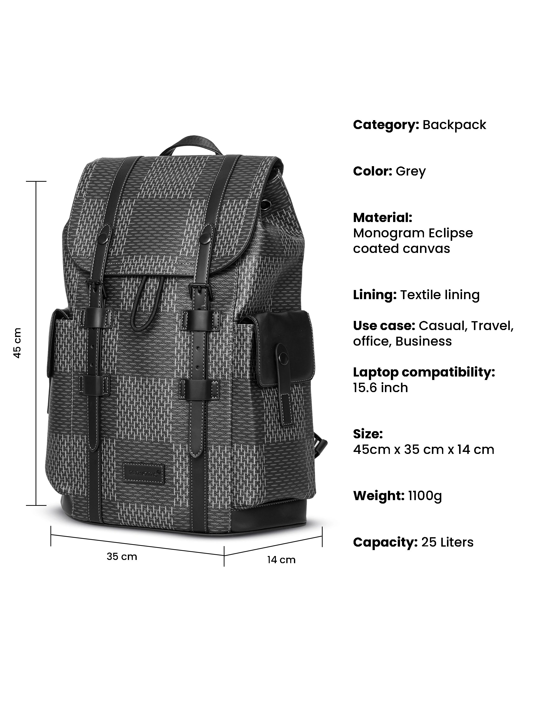 Christopher 25L Waterproof Drawstring Hiking Backpack new