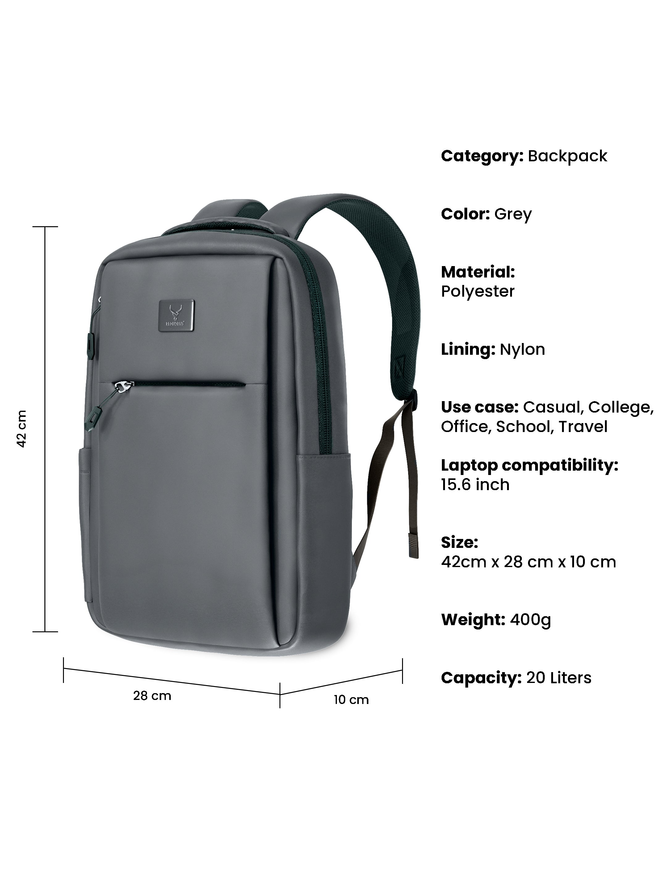 UrbaNoir Backpack 20L NEW
