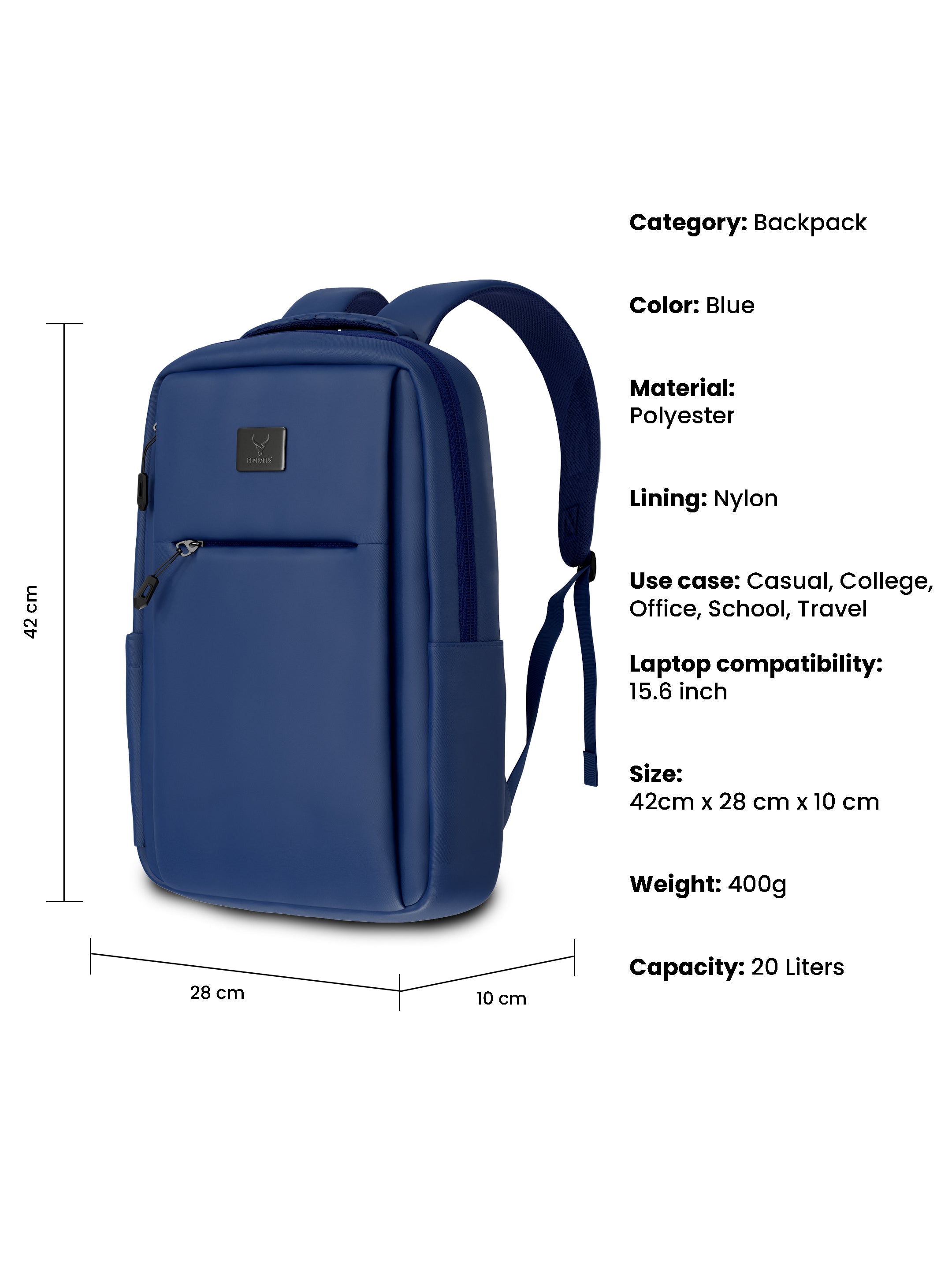 UrbaNoir Backpack 20L NEW