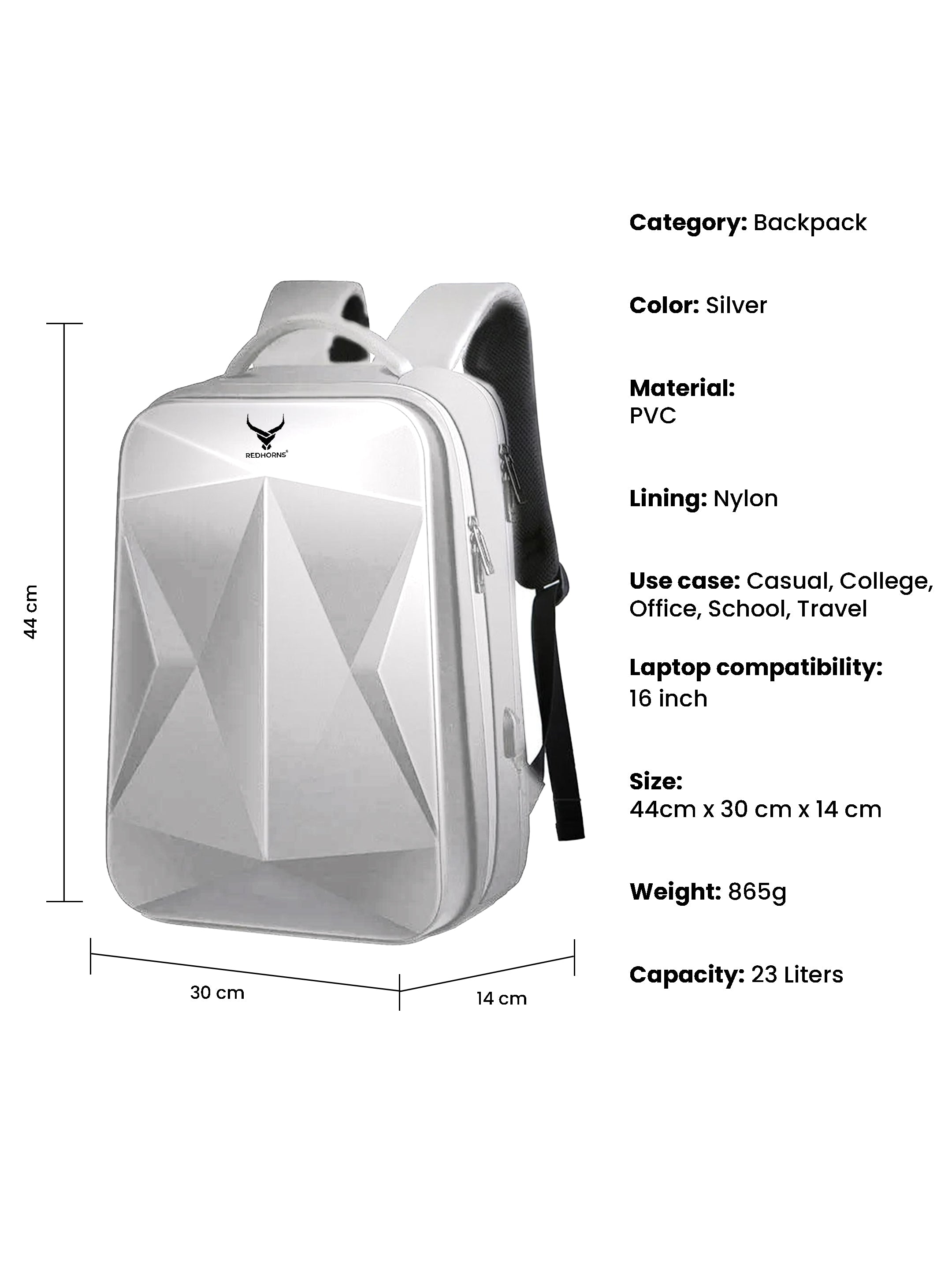 TitanShield Hard Case Laptop Backpack