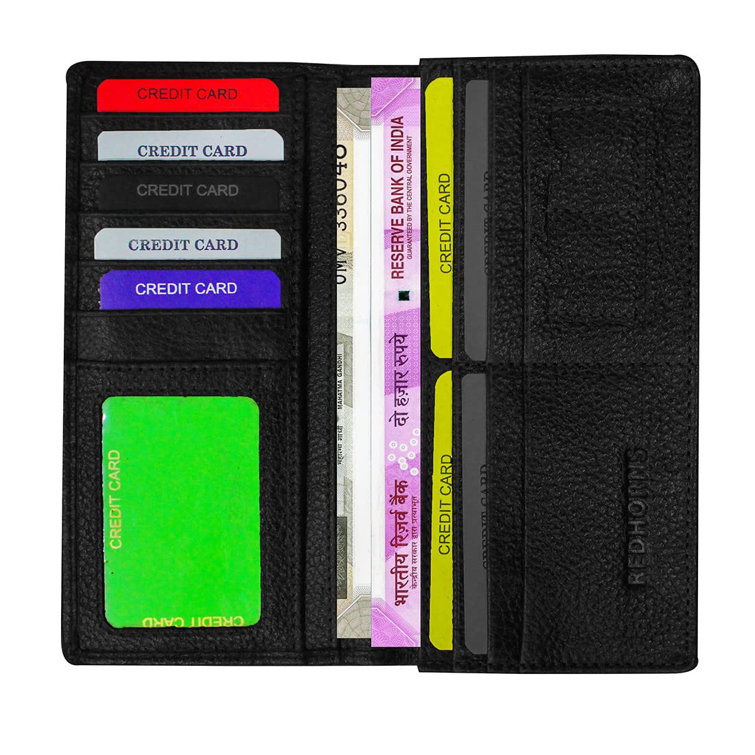 Womens Long Wallet#color_black