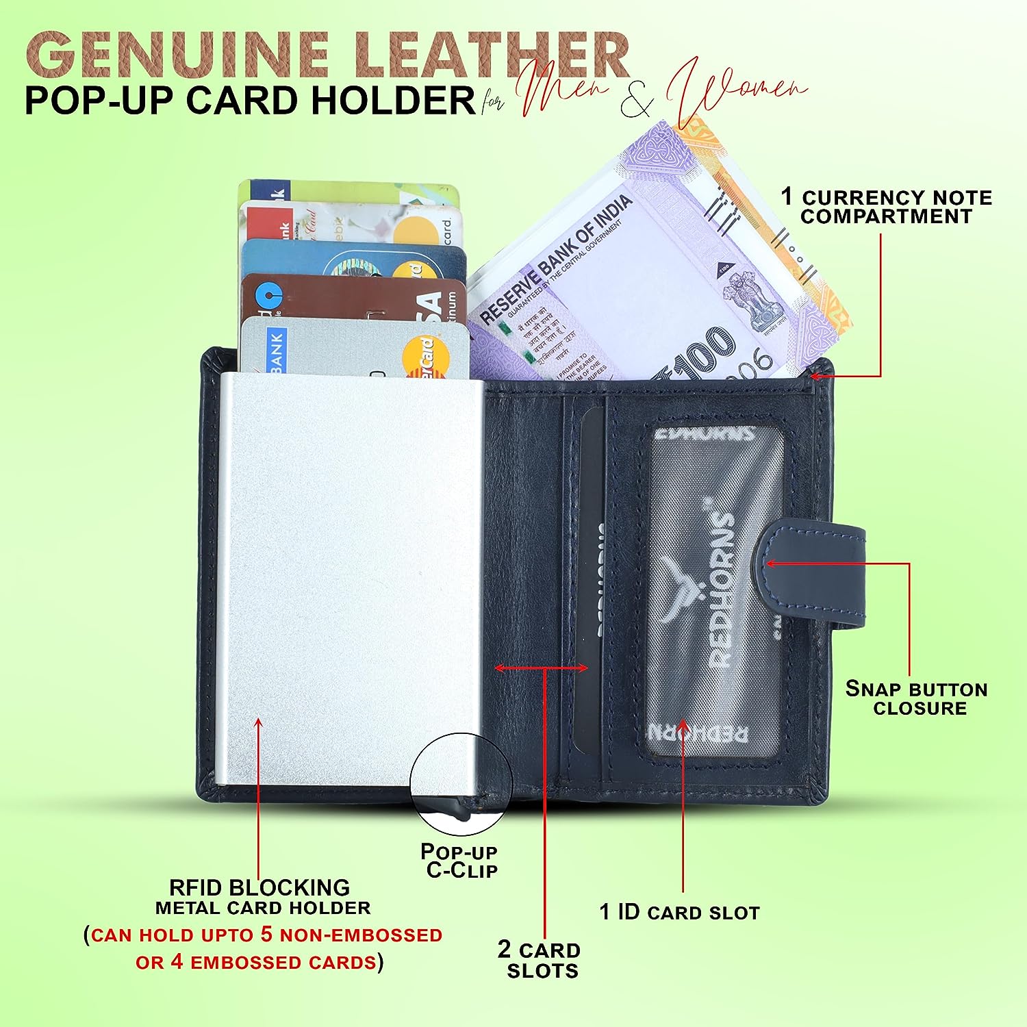 Brown color cardholder#color_navy-blue