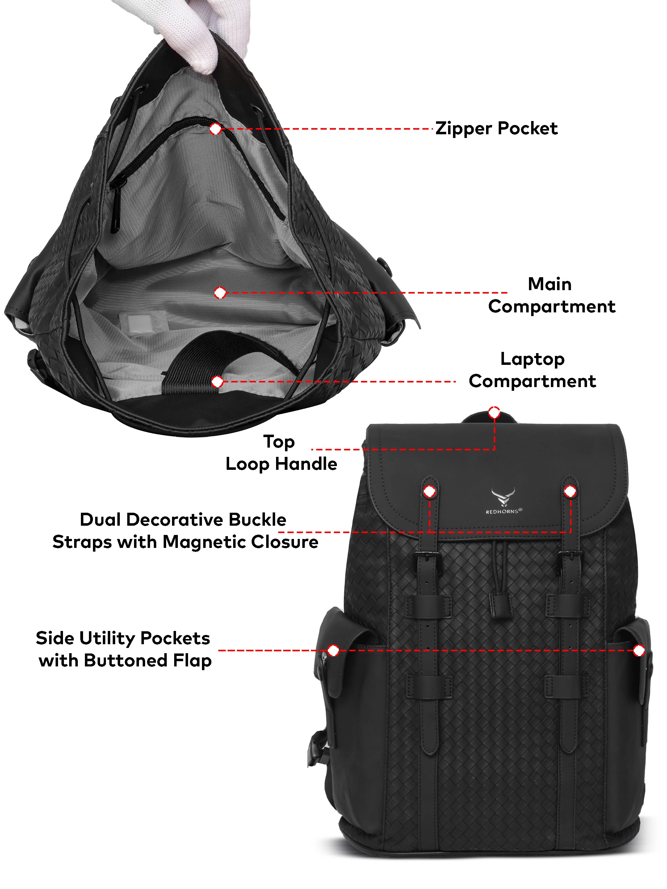 25L Waterproof Hiking Commute Laptop Backpack new