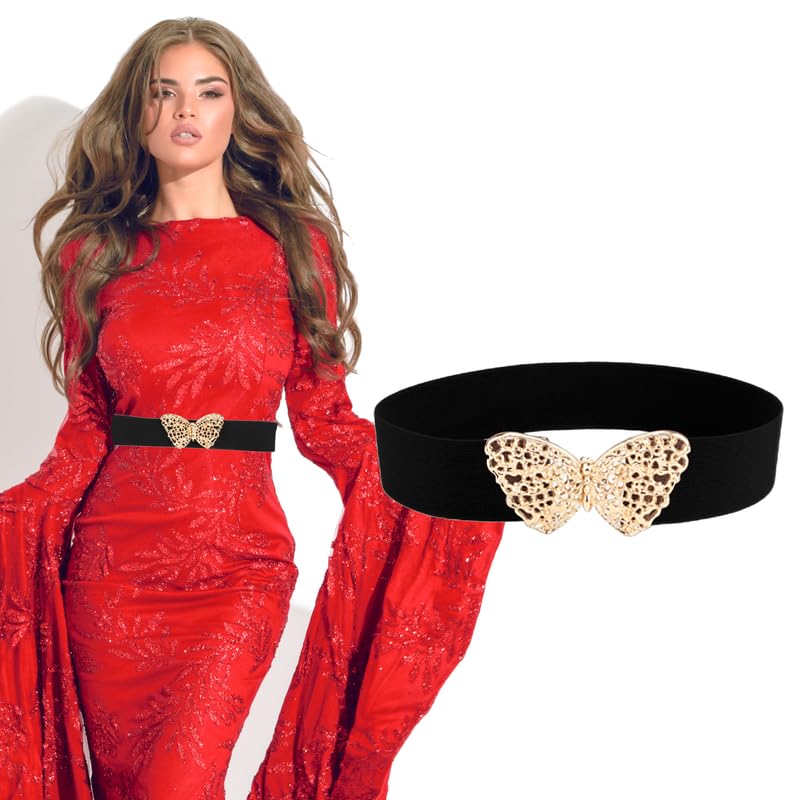 Redhorns Elastic Ladies Wide Belt#color_black