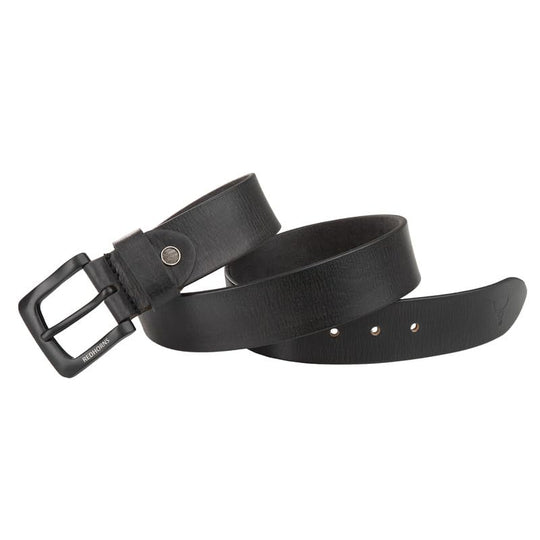 Men leather casual waist Belt#color_black