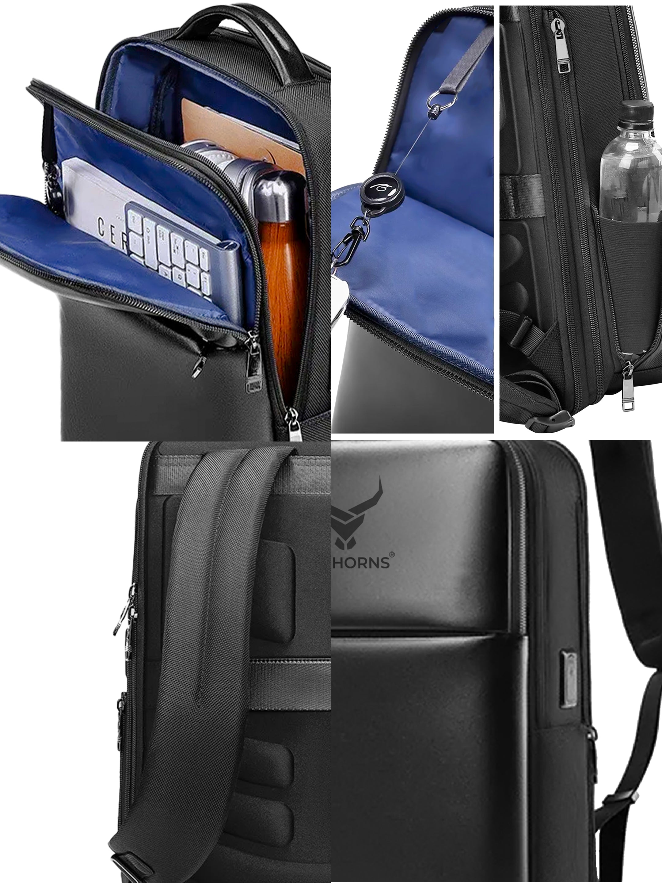 20L Waterproof Anti-theft 15.6" Laptop Backpack With USB Charging Port(new}