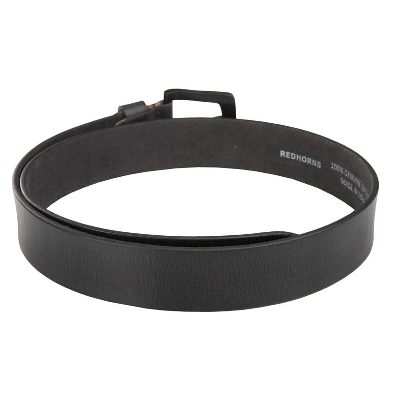 Men leather casual waist Belt#color_black