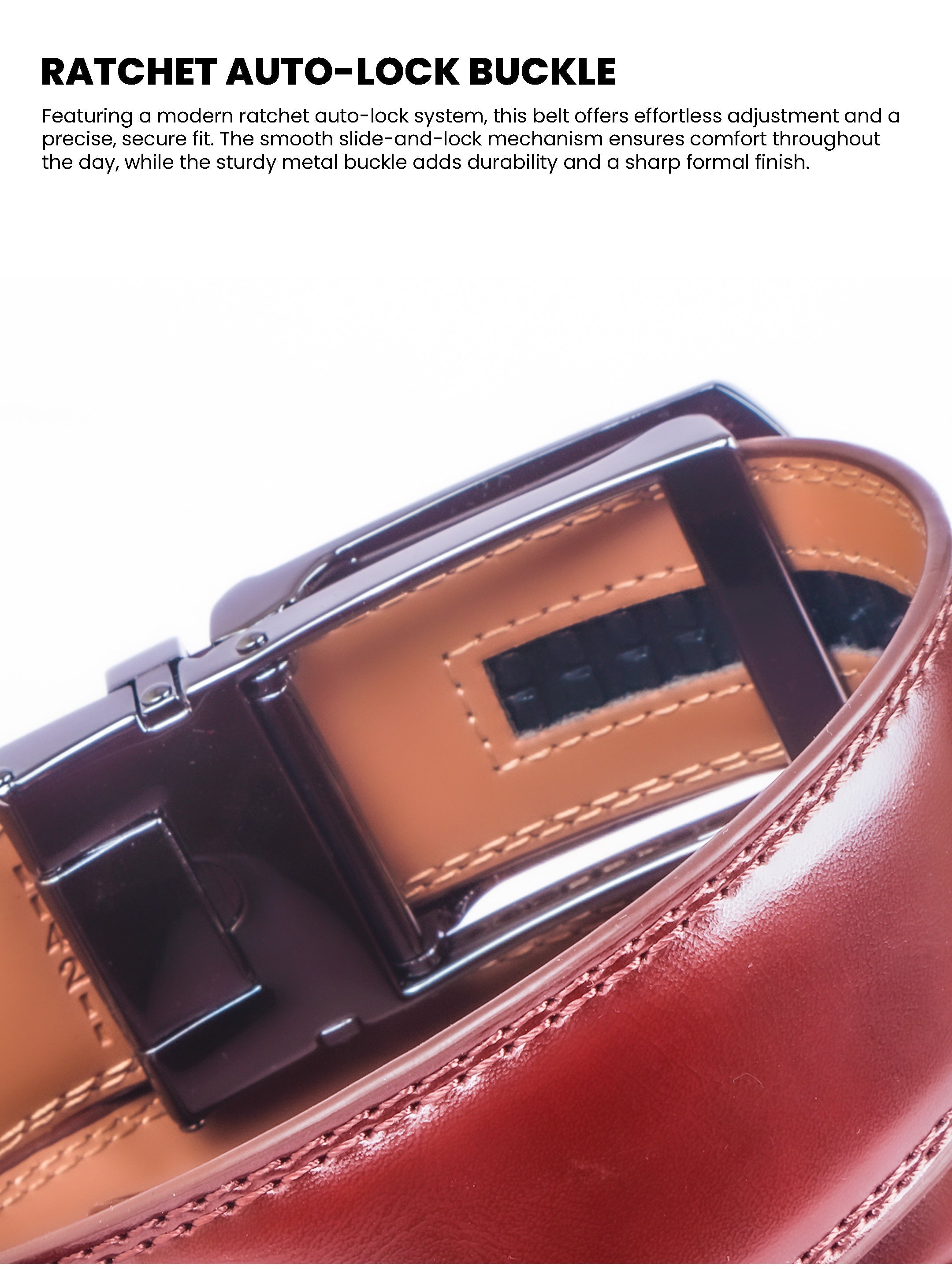 Auto Lock Belt - Brown