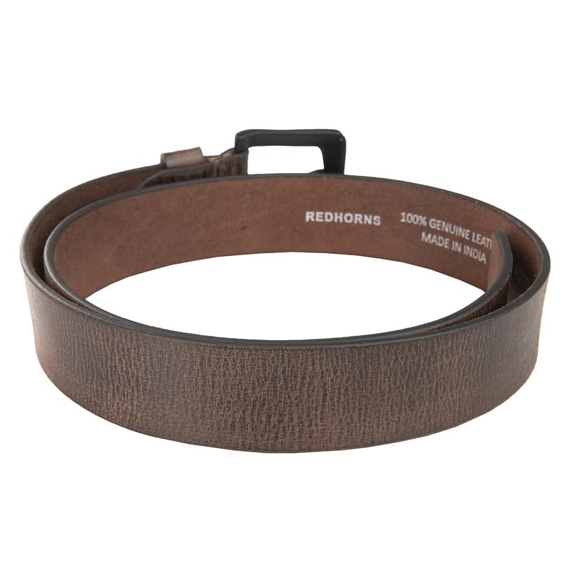Men leather casual waist Belt#color_brown