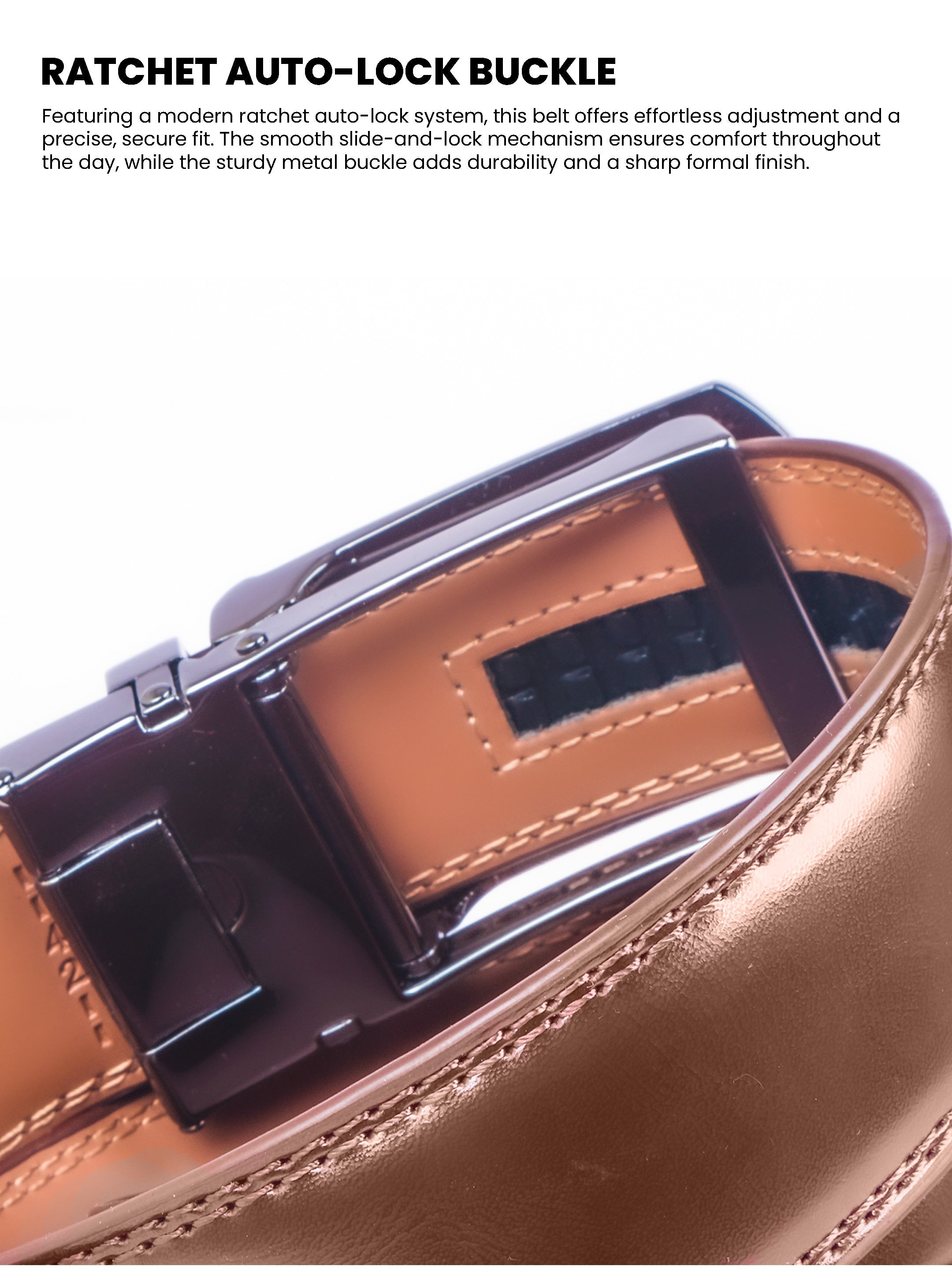 Auto Lock Belt - Tan