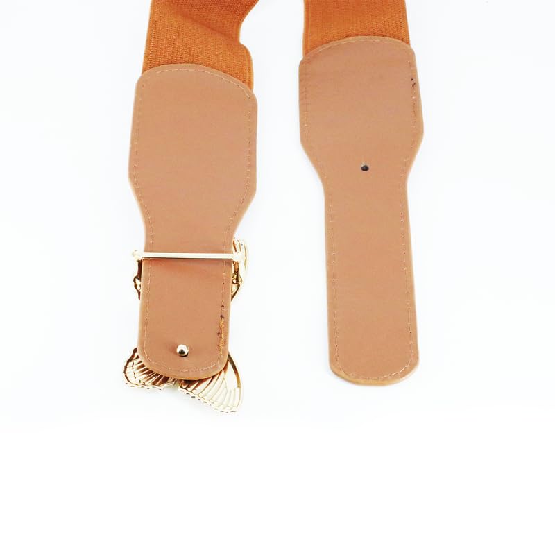 Redhorns Elastic Ladies Wide Belt#color_tan