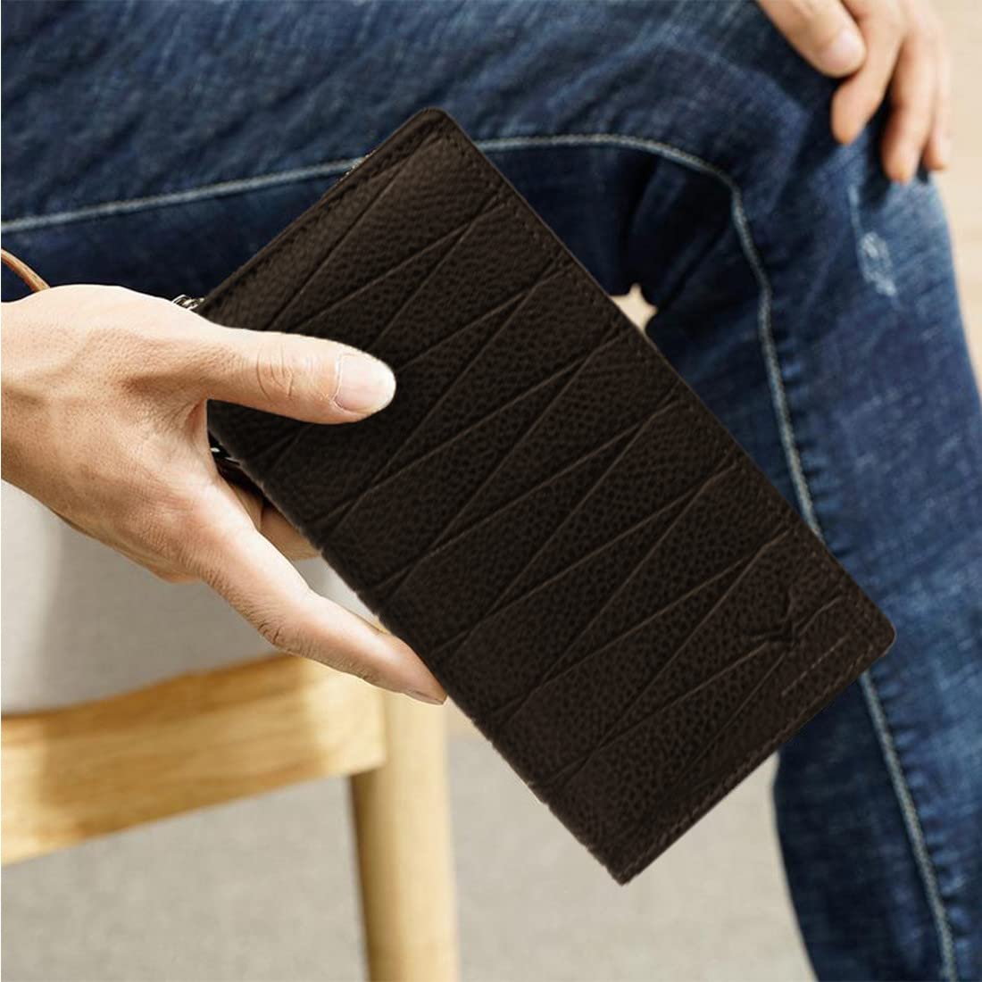 Womens Long Wallet#color_brown
