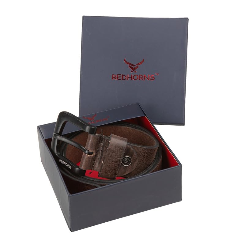 Men leather casual waist Belt#color_brown