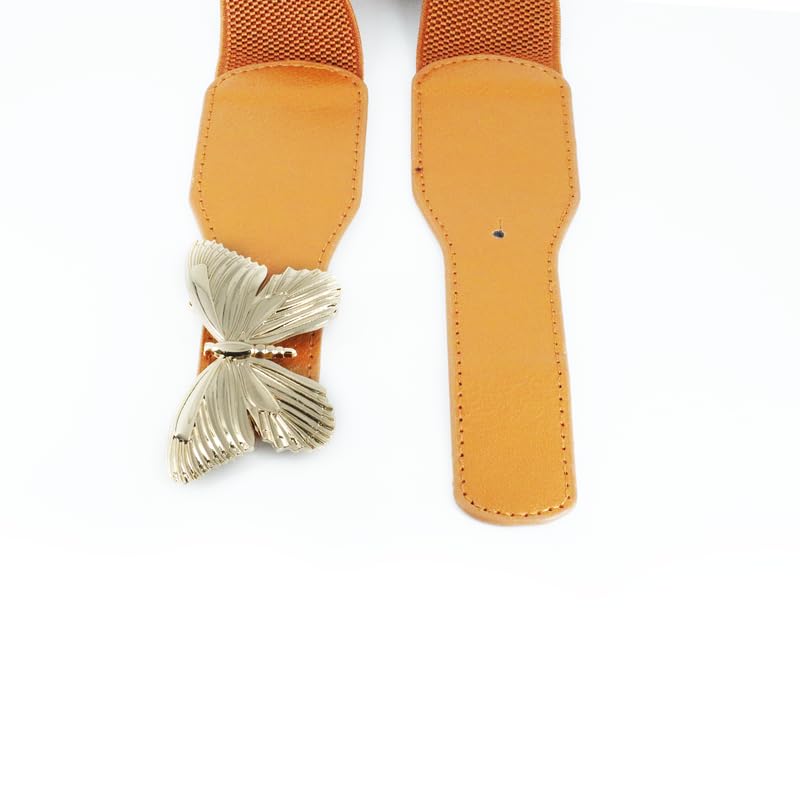 Redhorns Elastic Ladies Wide Belt#color_tan