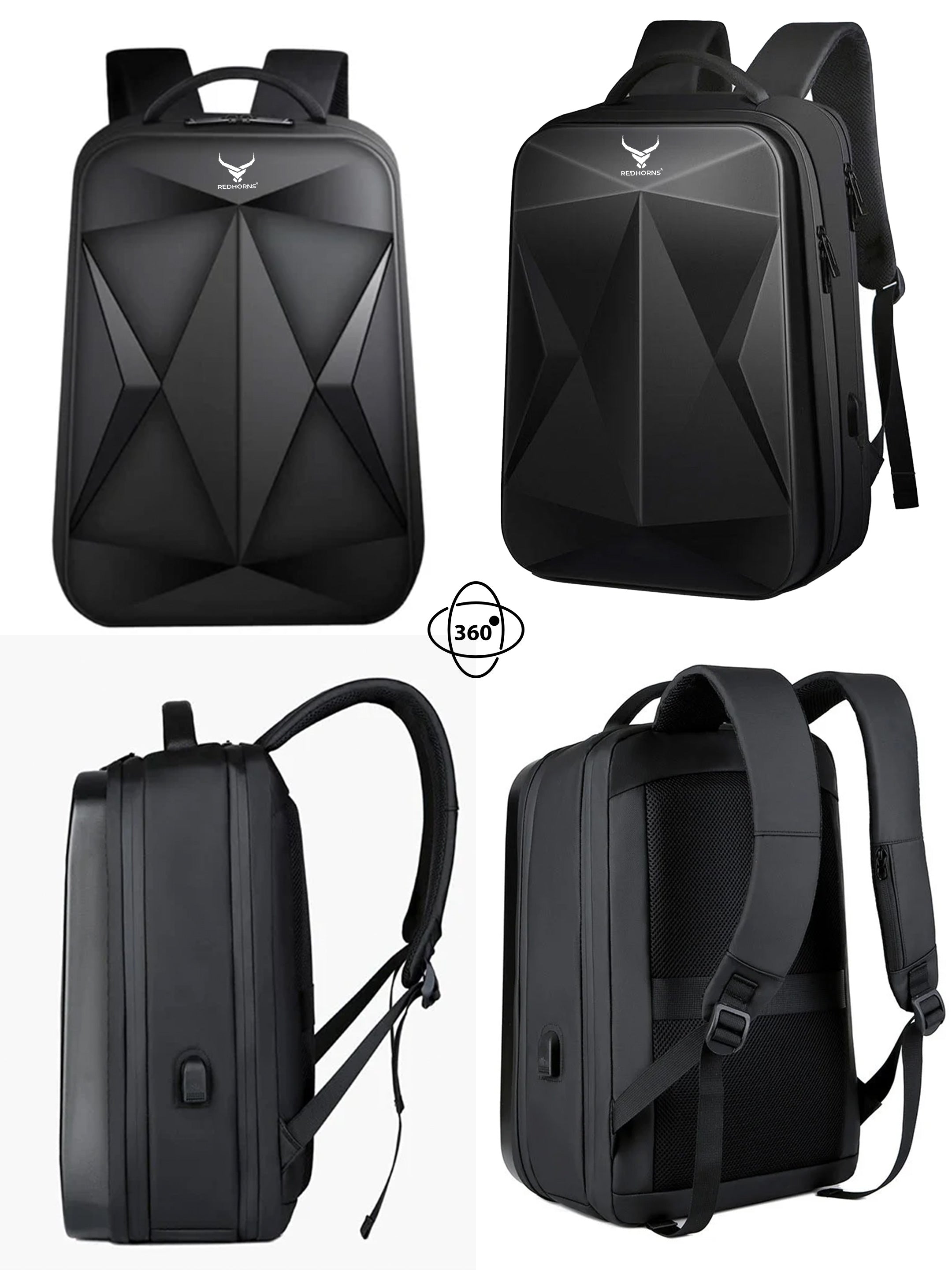 TitanShield Hard Case Laptop Backpack