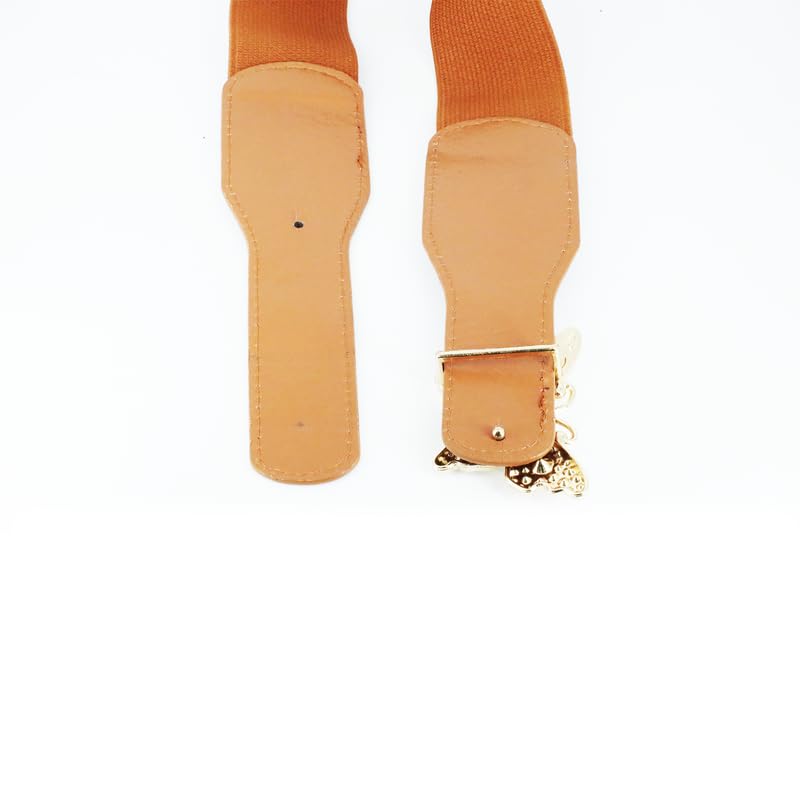 Redhorns Elastic Ladies Wide Belt#color_tan