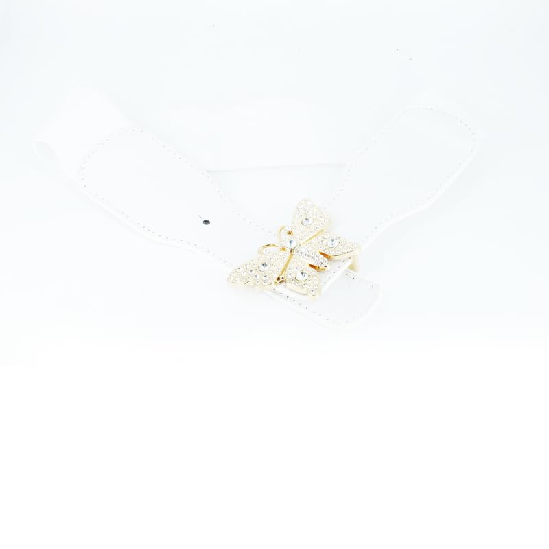 Redhorns Elastic Ladies Wide Belt#color_white