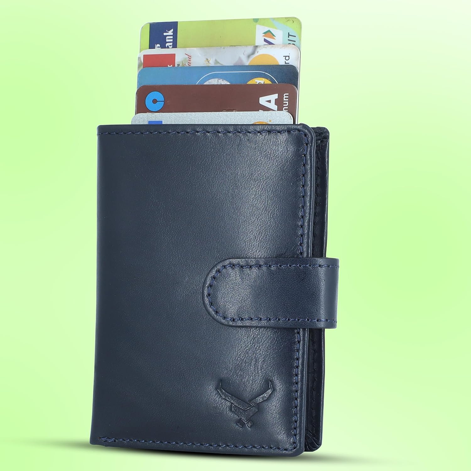 Brown color cardholder#color_navy-blue