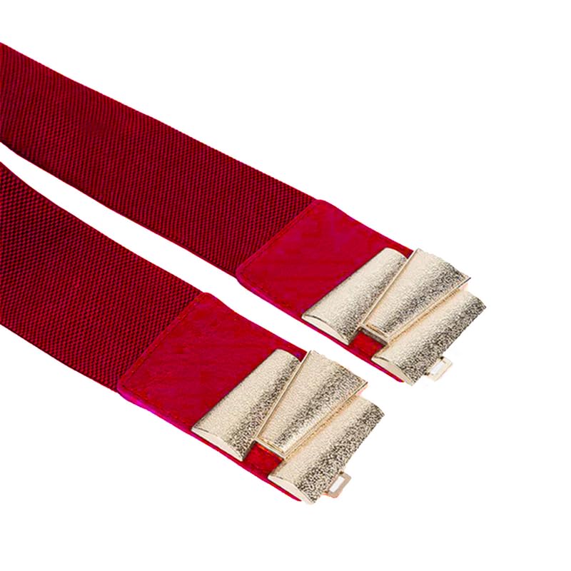 Redhorns Elastic Ladies Wide Belt#color_red