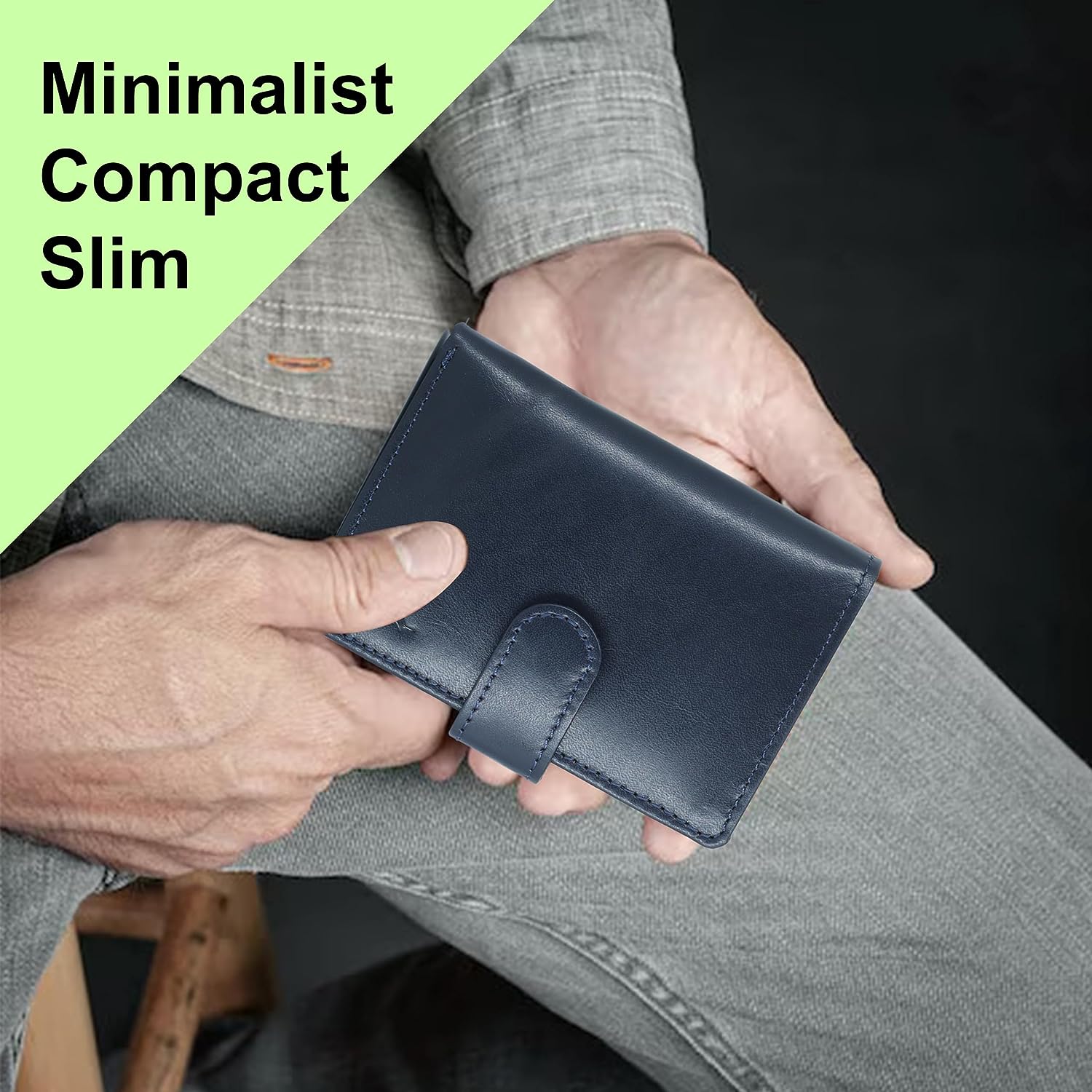 Brown color cardholder#color_navy-blue