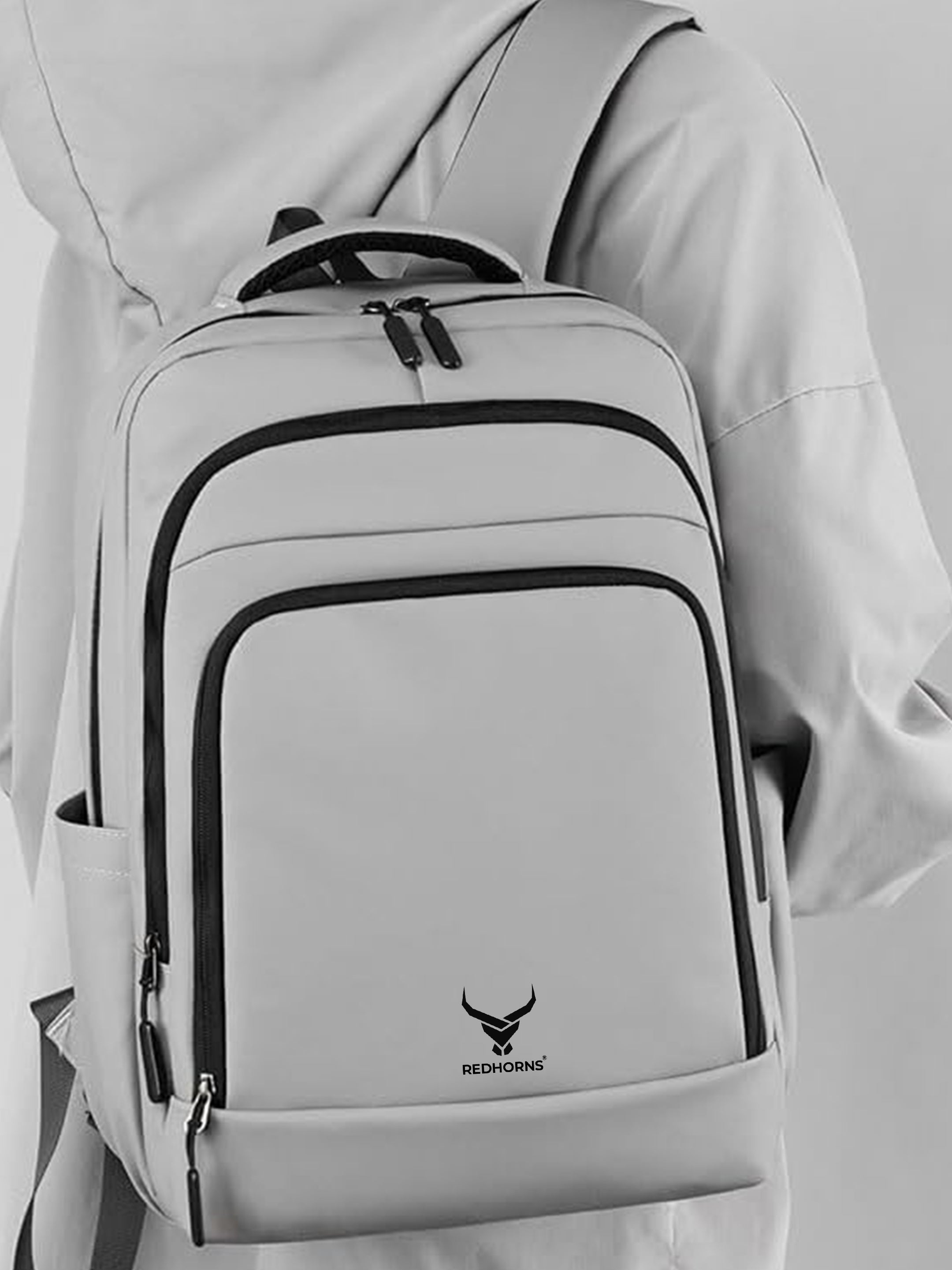 waterproof 20l backpack with 15.6' laptop compartment#color_grey
