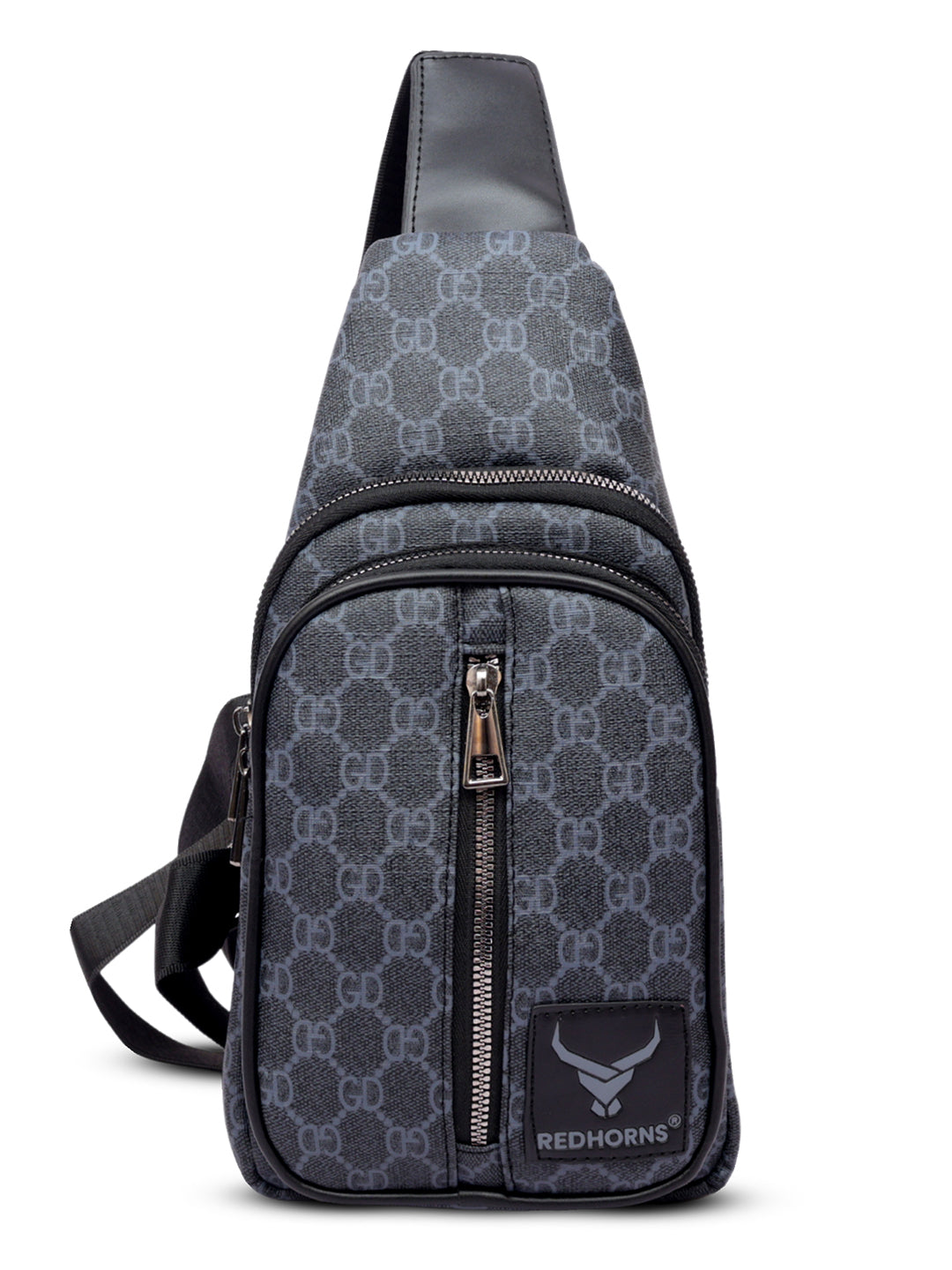 Waterproof crossbody sling bag#color_grey