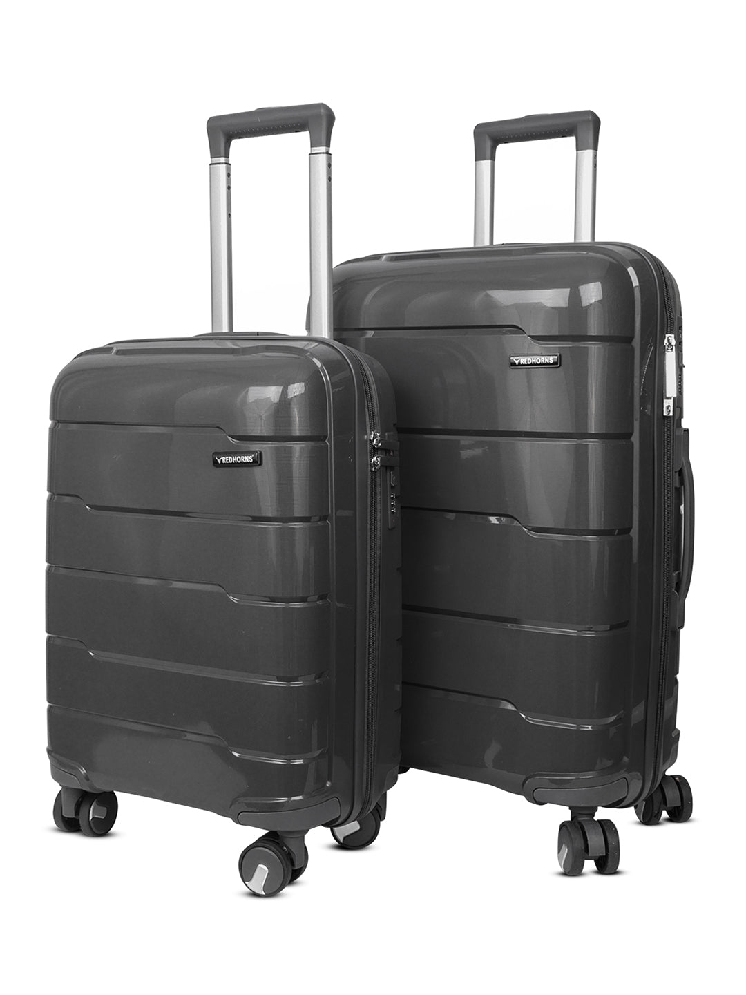 Travel luggage trolley travel suitcase set of 2 luggage trolley set of 2#color_dark-grey