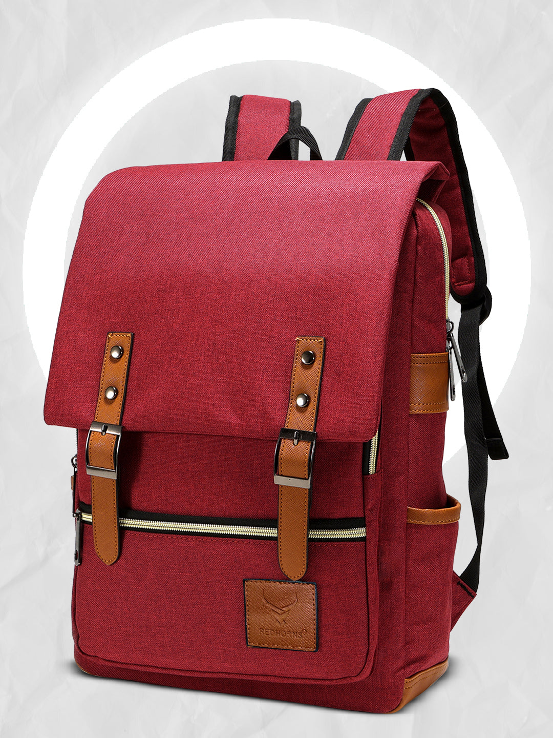 Canvas backpack vintage backpack vintage canvas#color_maroon