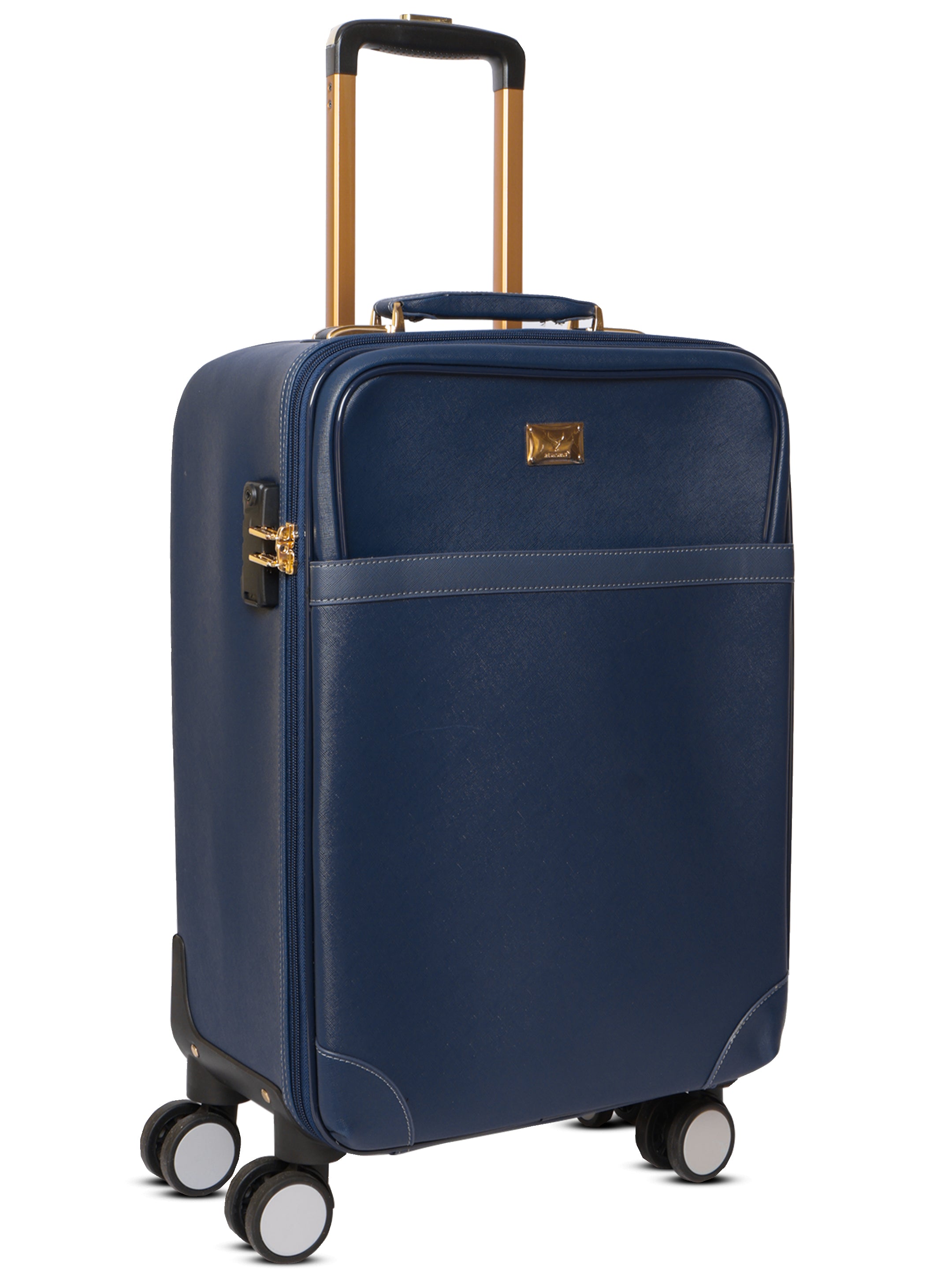Luggage trolley bags cabin suitcase trolley bag suitcase#color_blue