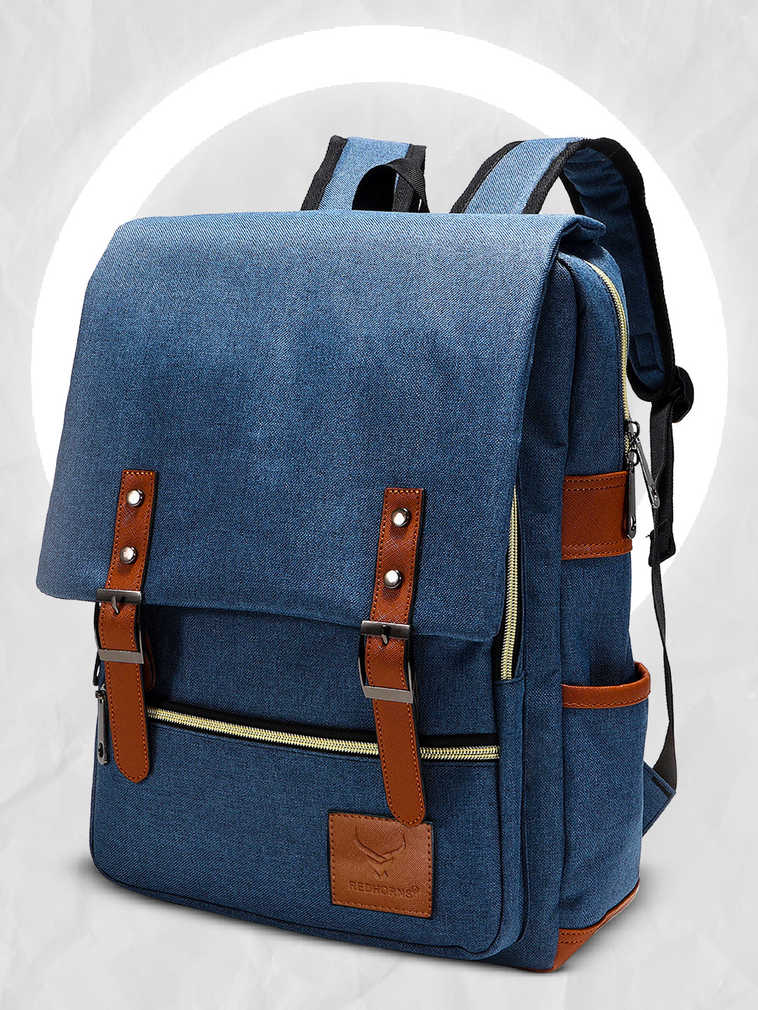 Canvas backpack vintage backpack vintage canvas#color_navy-blue