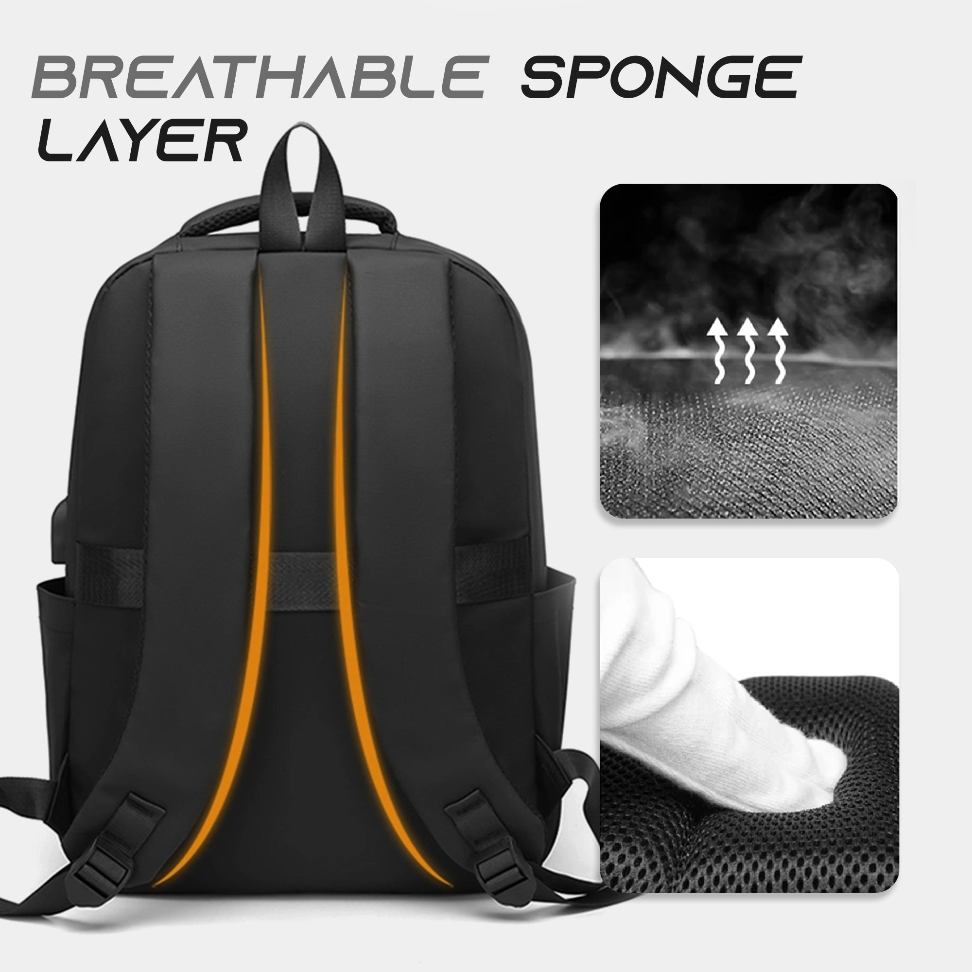 waterproof 20l backpack with 15.6' laptop compartment#color_black