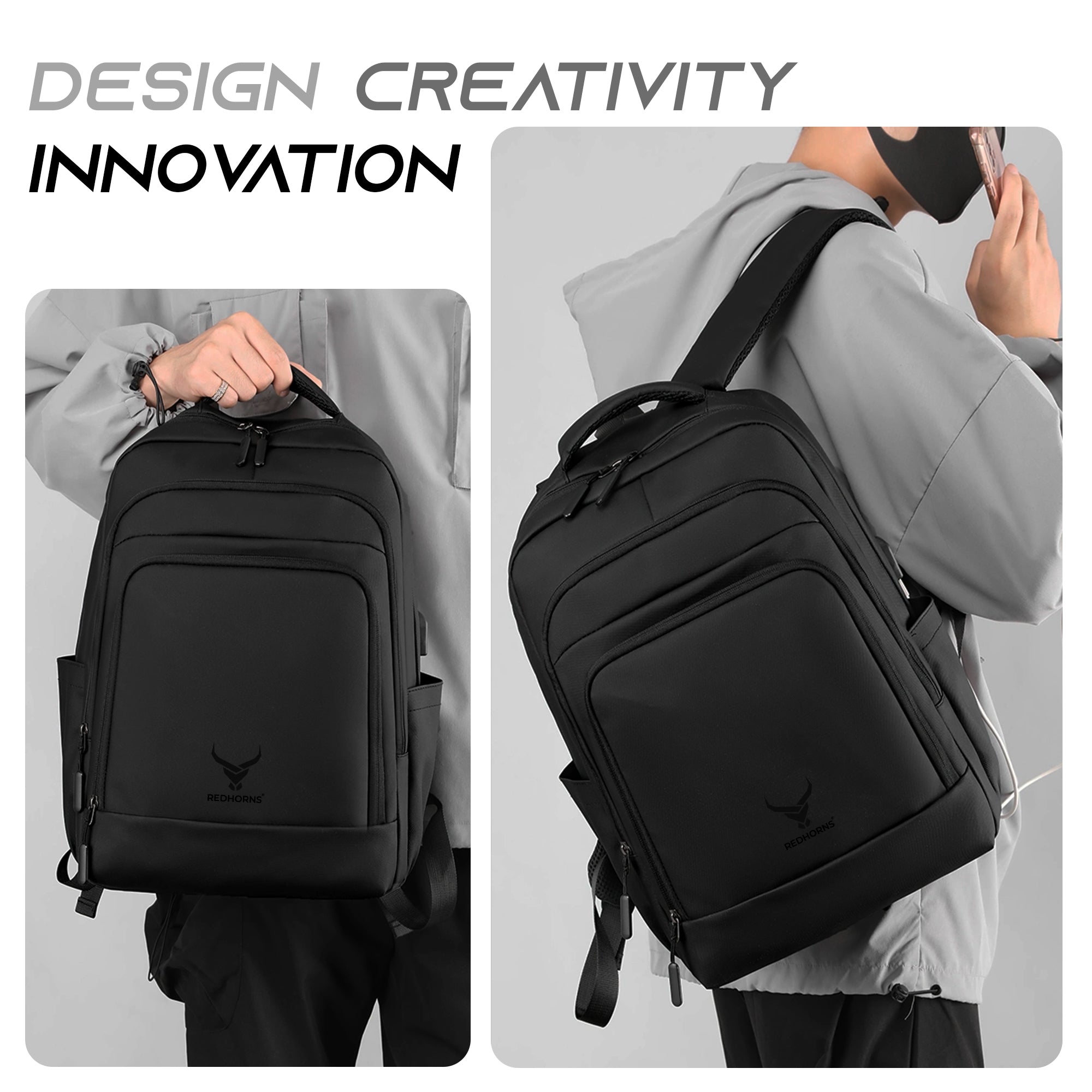 waterproof 20l backpack with 15.6' laptop compartment#color_black