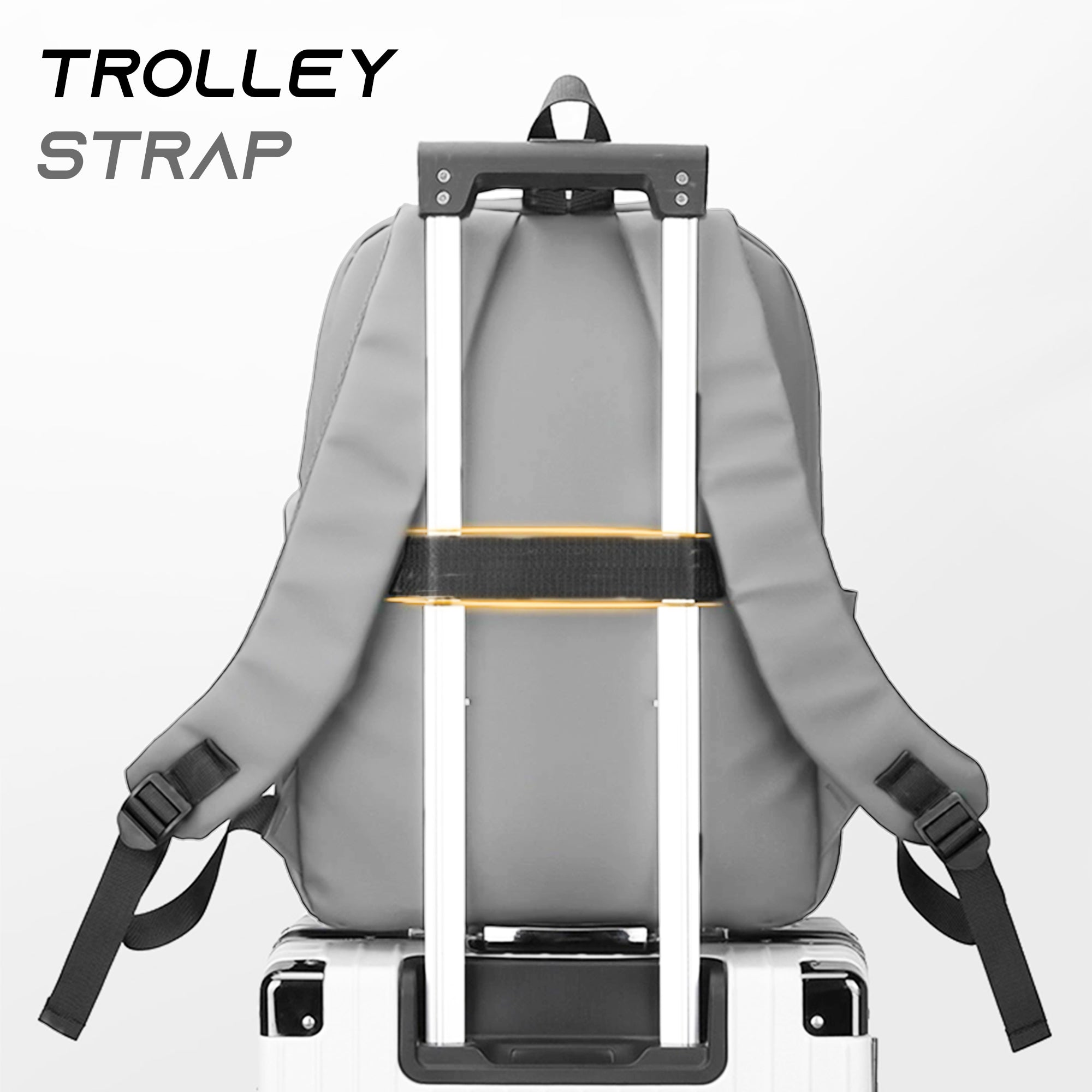 waterproof 20l backpack with 15.6' laptop compartment#color_grey