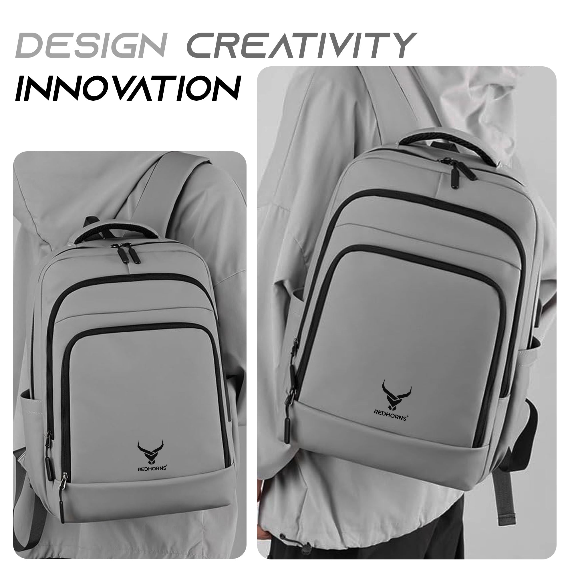 waterproof 20l backpack with 15.6' laptop compartment#color_grey
