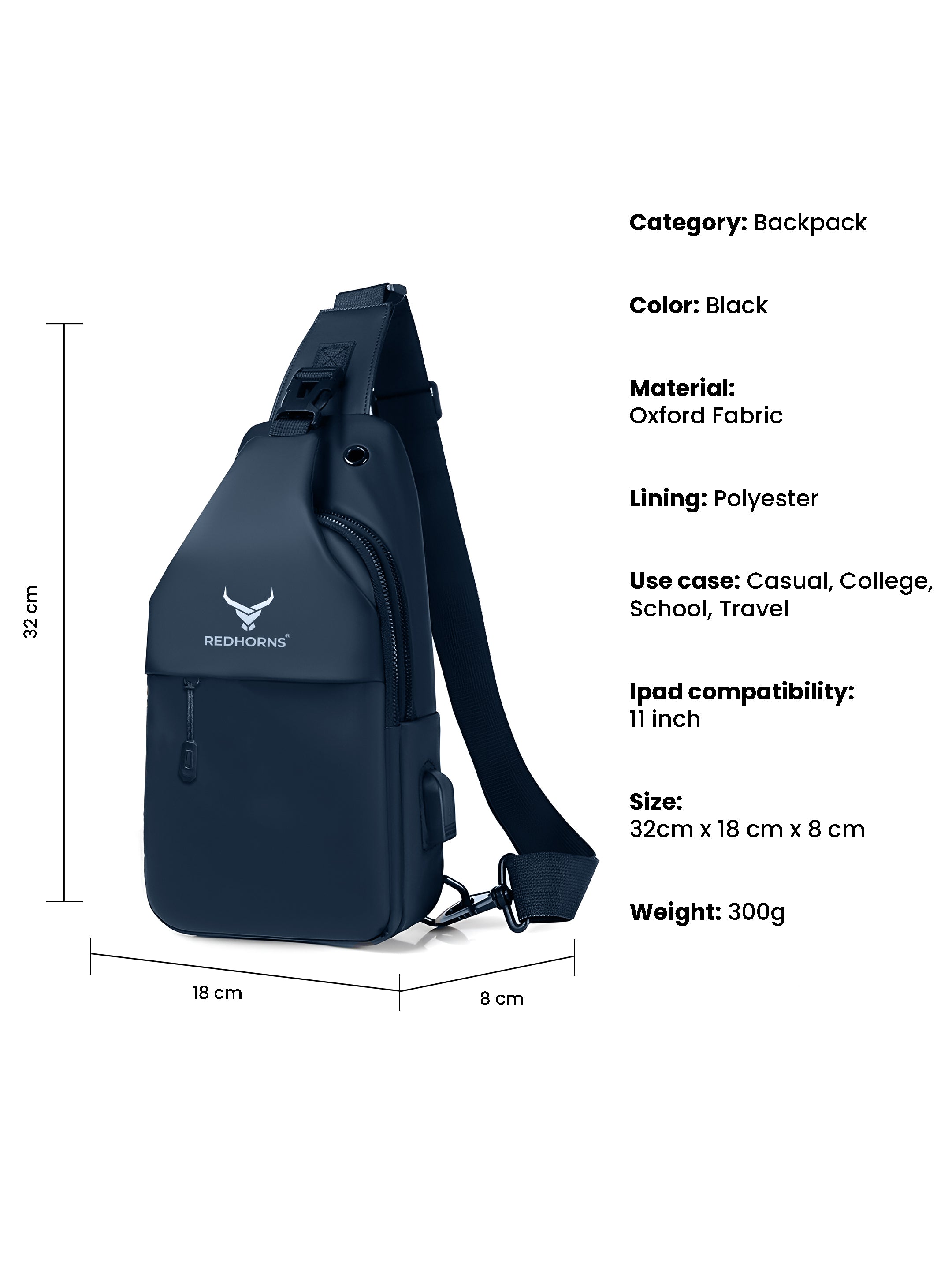 Vortex Crossbody Sling Bag New