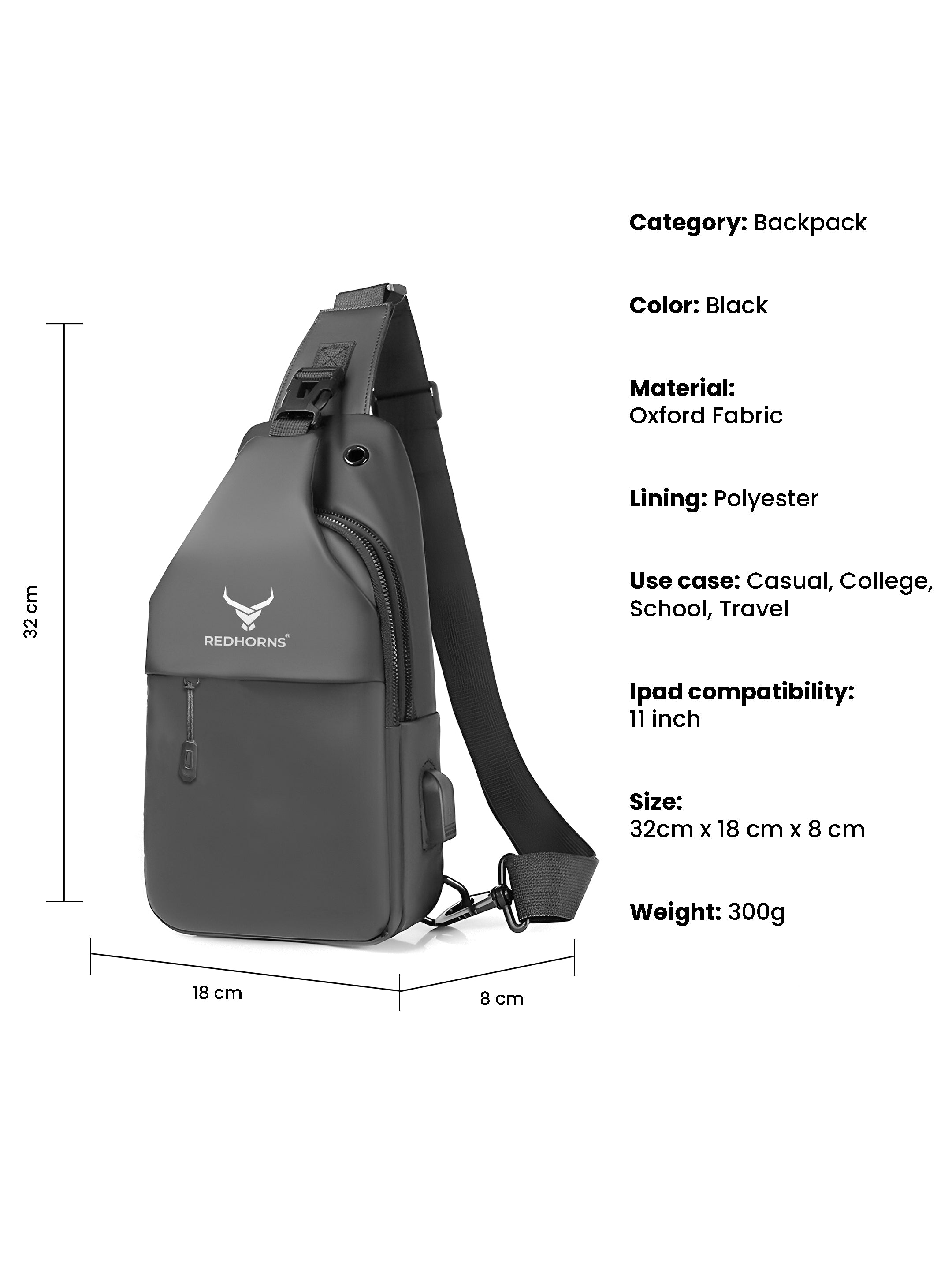 Vortex Crossbody Sling Bag New