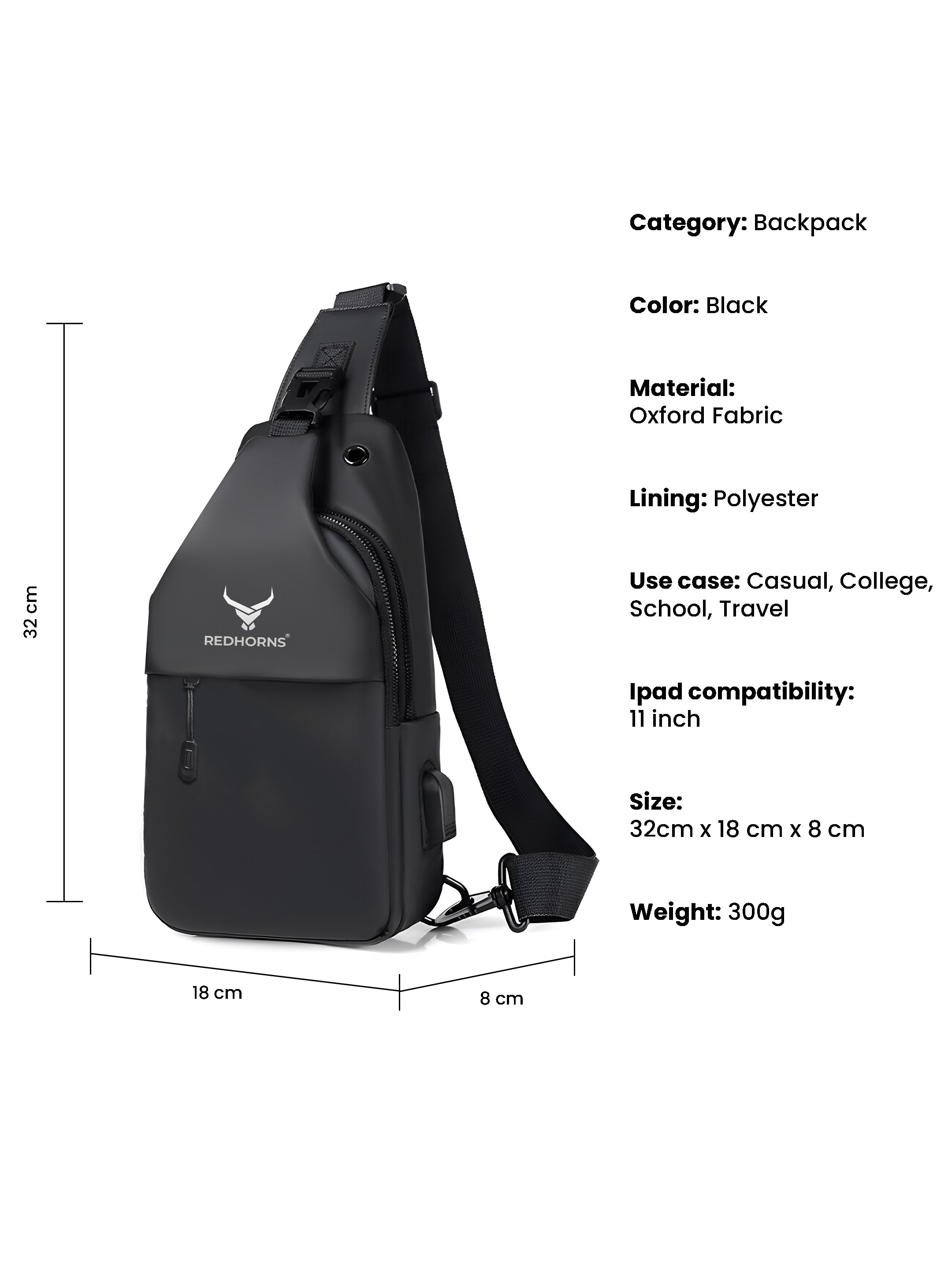 Vortex Crossbody Sling Bag New