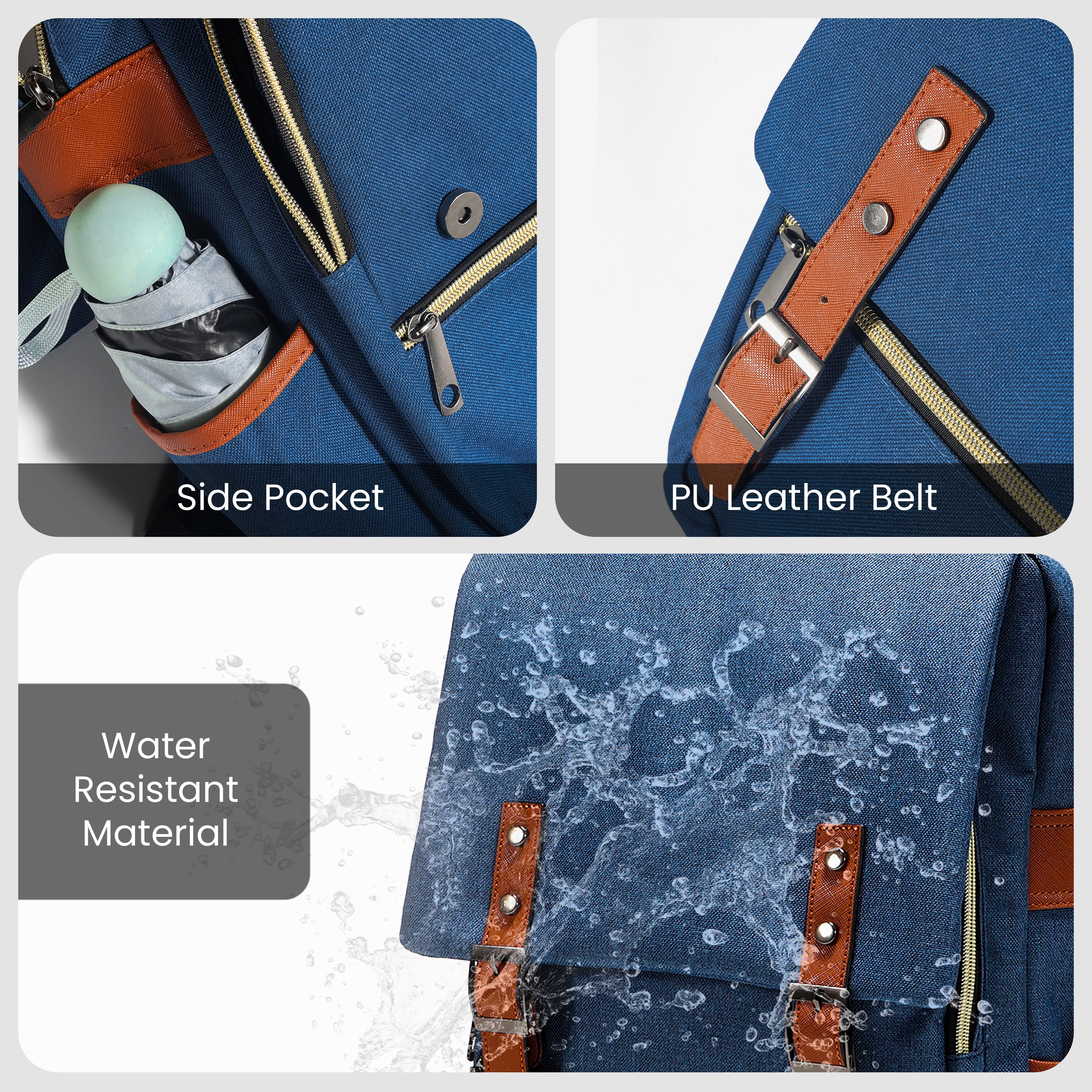 Canvas backpack vintage backpack vintage canvas#color_navy-blue