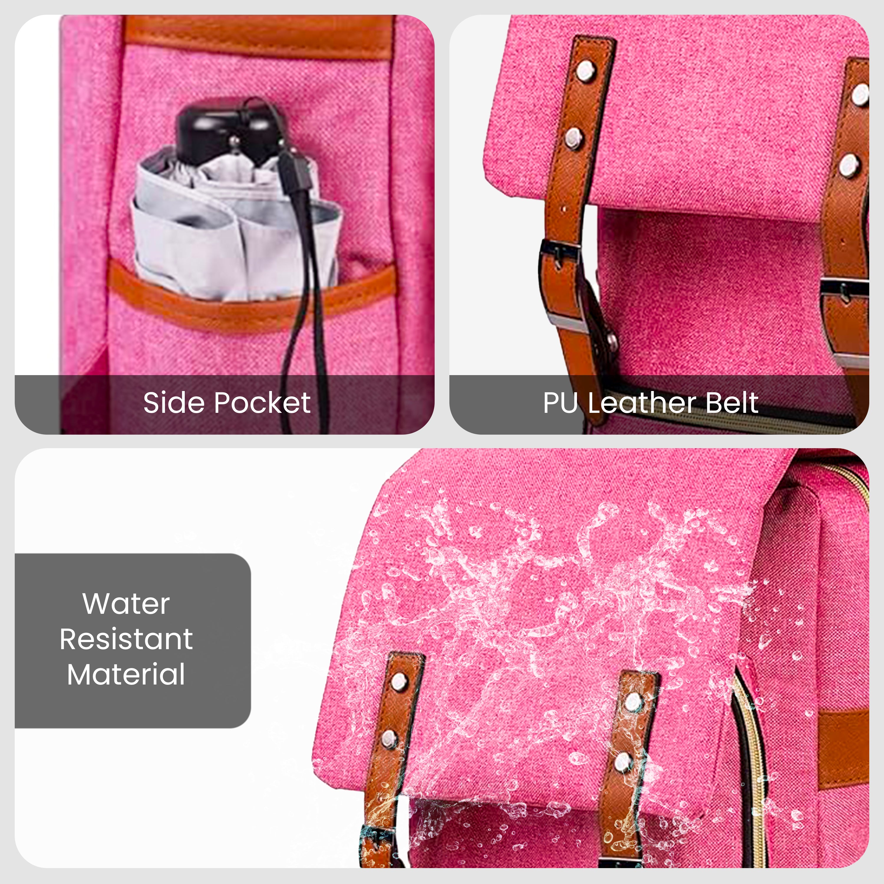 Canvas backpack vintage backpack vintage canvas#color_pink