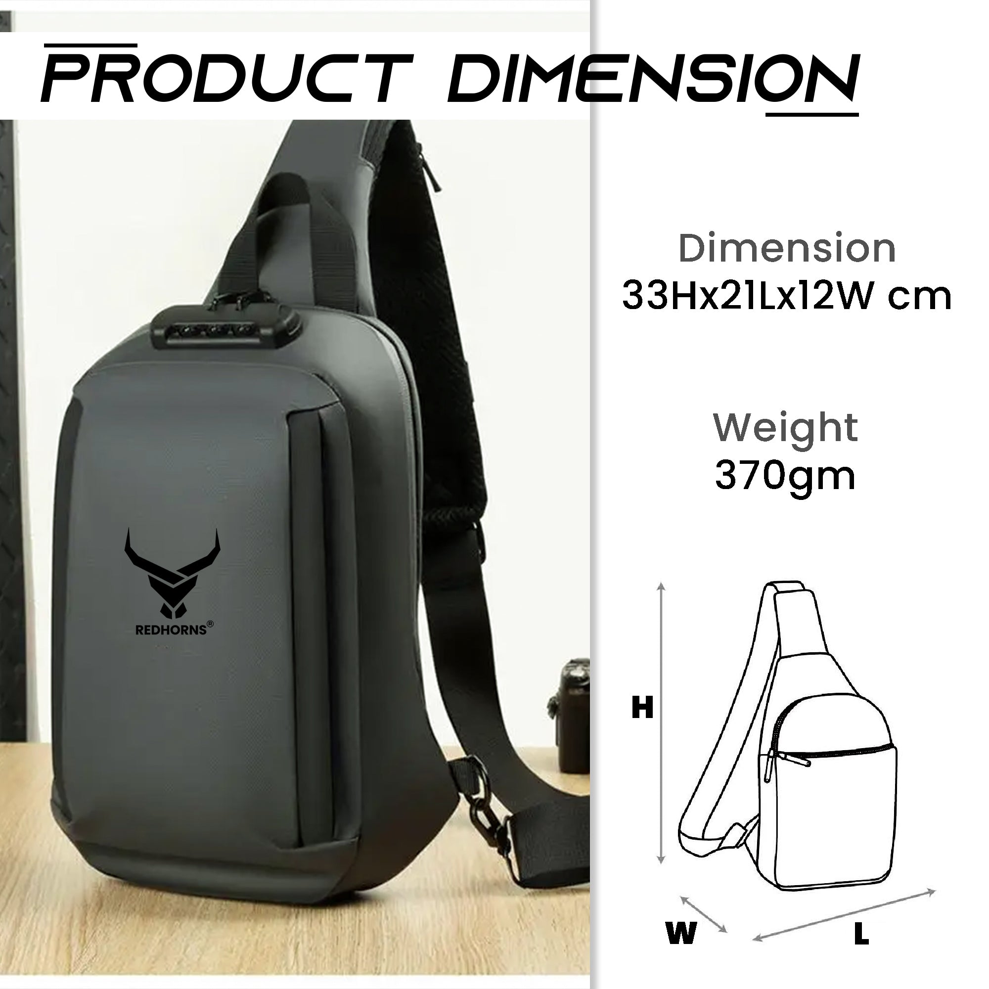 Sling bag for men side bag for men crossbody bag#color_grey