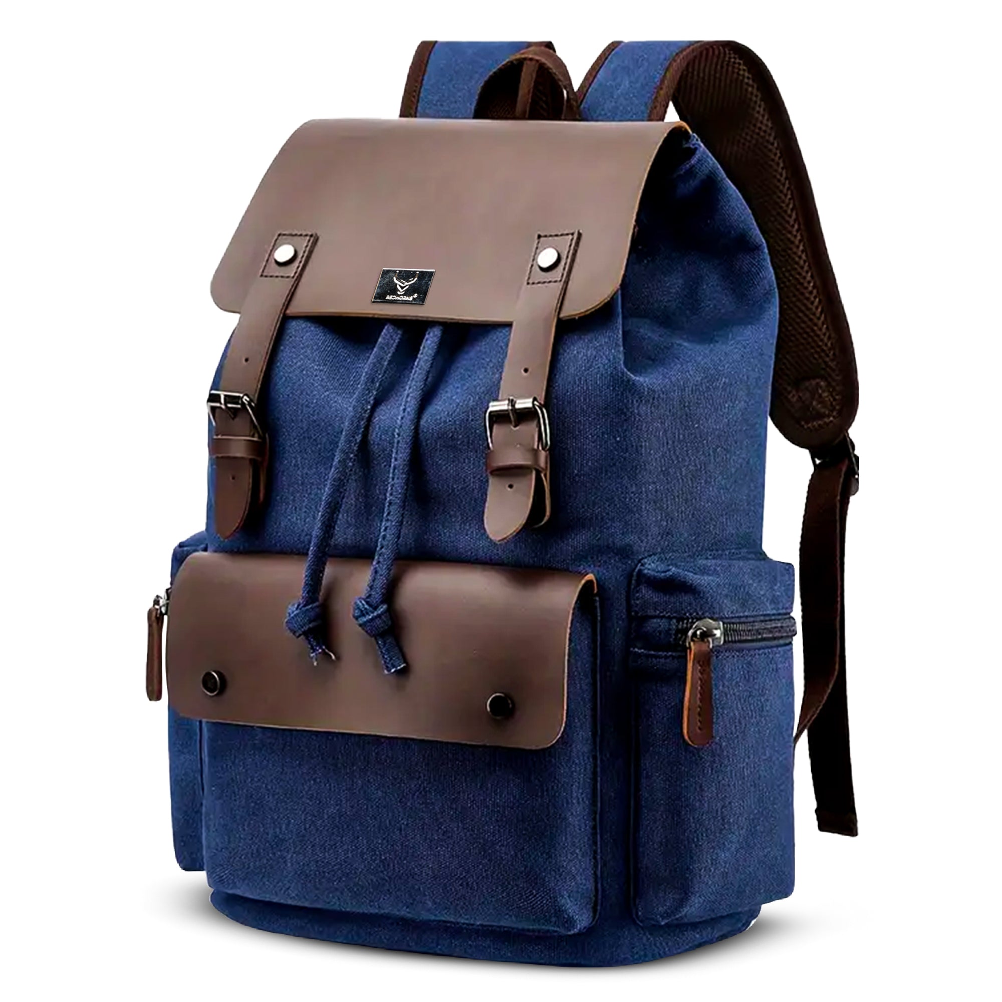 20L Waterproof Vintage Canvas Backpack With 15.6 Inches Laptop Compartment